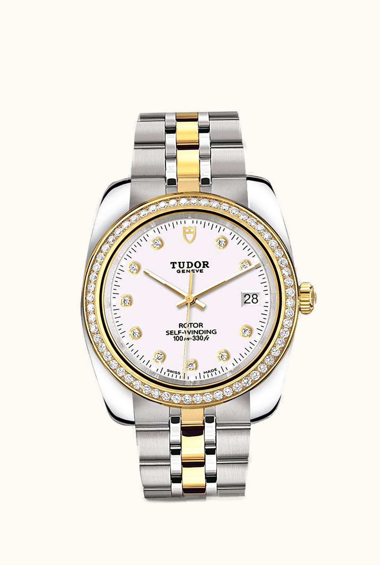 Tudor Classic 38 Stainless Steel / Yellow Gold / Diamond / White-Diamond / Bracelet