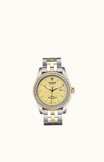 Tudor Glamour Date 31 Stainless Steel / Yellow Gold / Diamond / Opaline-Diamond / Bracelet
