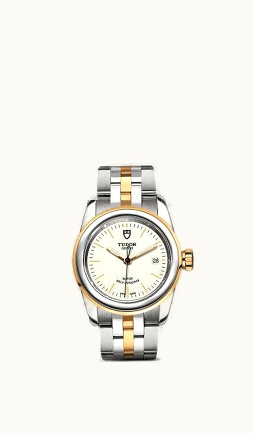 Tudor Glamour Date 26 Stainless Steel / Yellow Gold / Opaline / Bracelet