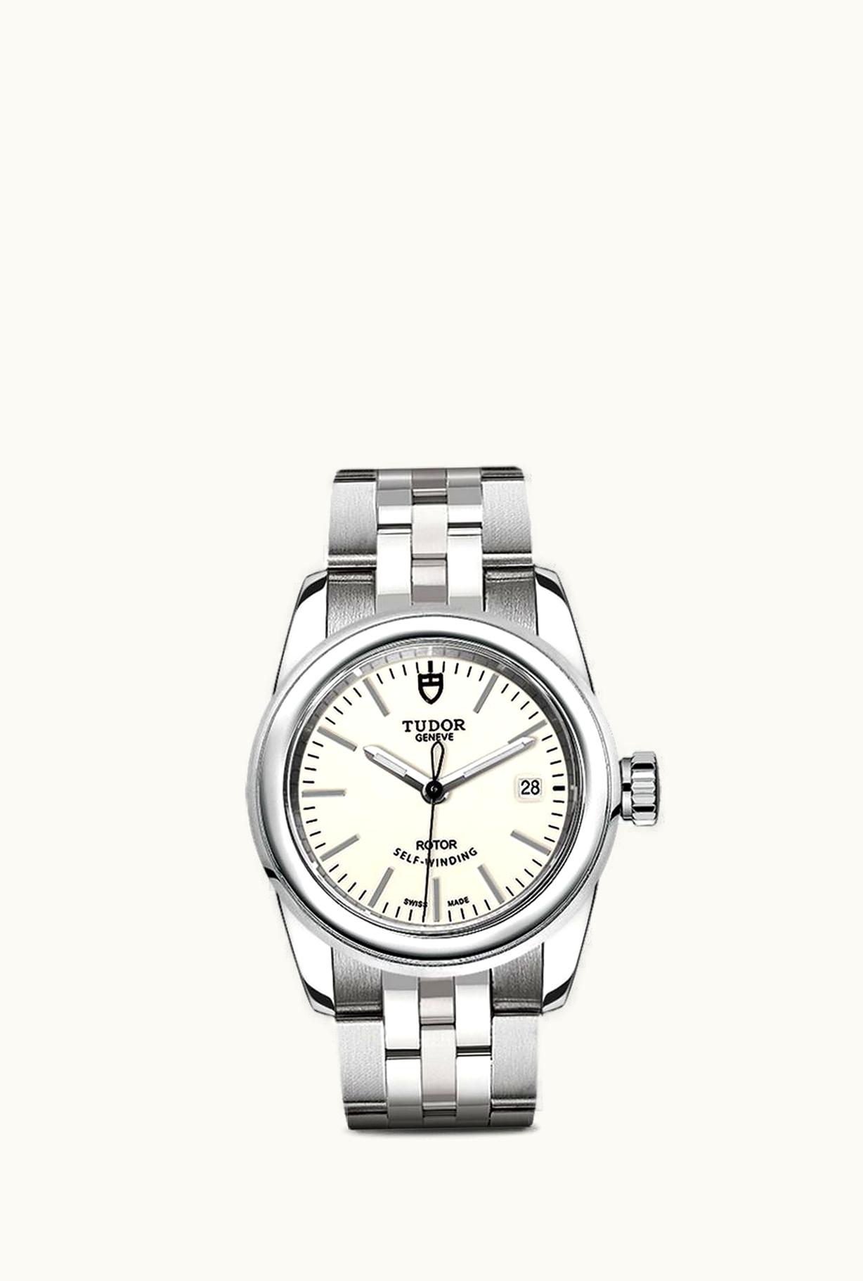 Tudor Glamour Date 26 Stainless Steel / Opaline / Bracelet