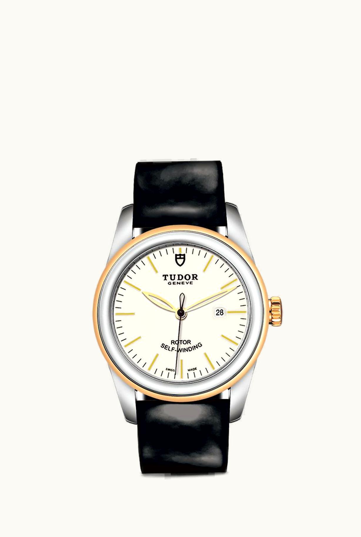 Tudor Glamour Date 31 Stainless Steel / Yellow Gold / Opaline / Strap