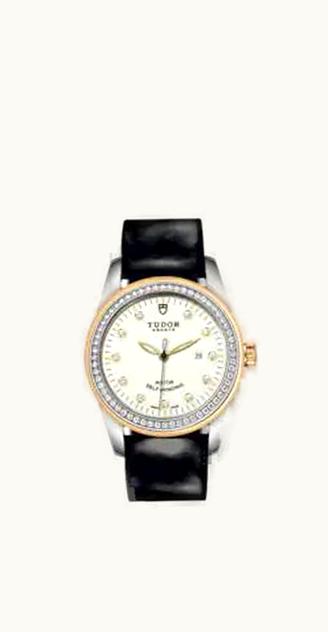 Tudor Glamour Date 31 Stainless Steel / Yellow Gold / Diamond / Opaline-Diamond / Strap