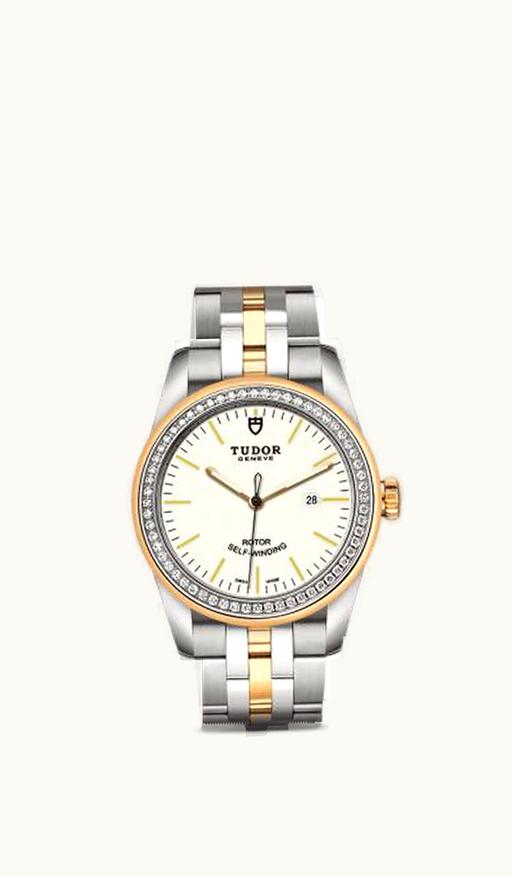 Tudor Glamour Date 31 Stainless Steel / Yellow Gold / Diamond / Opaline / Bracelet