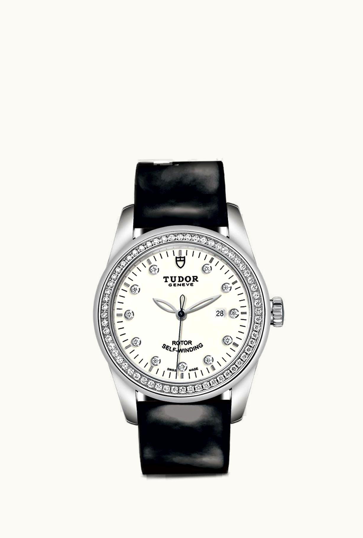 Tudor Glamour Date 31 Stainless Steel / Diamond / Opaline-Diamond / Strap