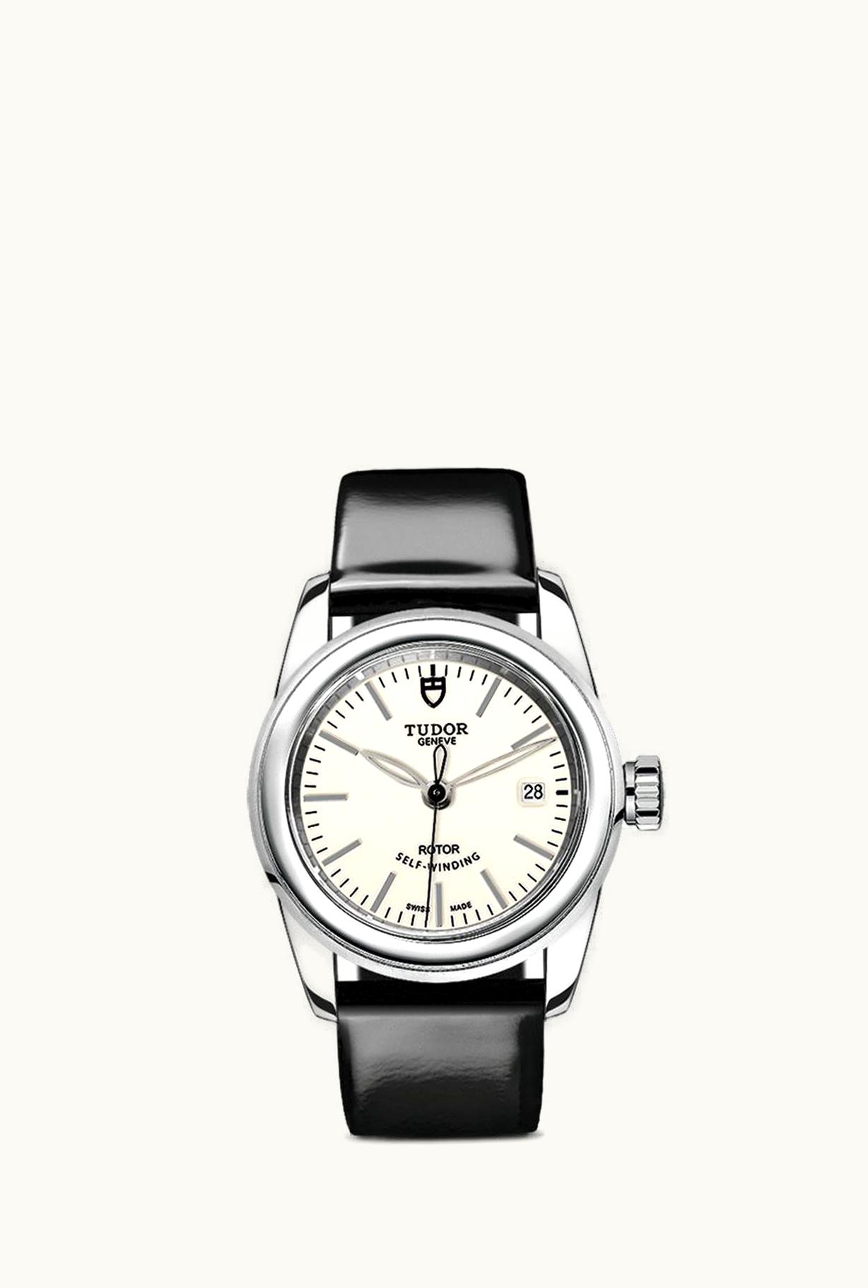 Tudor Glamour Date 26 Stainless Steel / Opaline / Strap