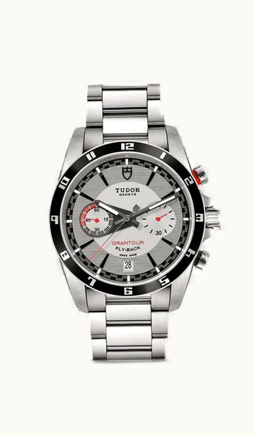 Tudor Grantour Flyback Stainless Steel / Silver / Strap