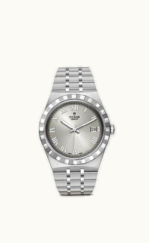 Tudor Royal Date 38 Stainless Steel / Silver - Roman