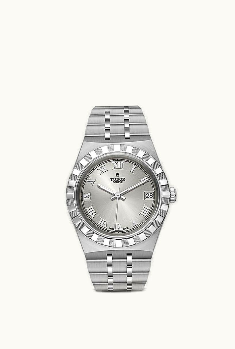 Tudor Royal Date 34 Stainless Steel / Silver - Roman