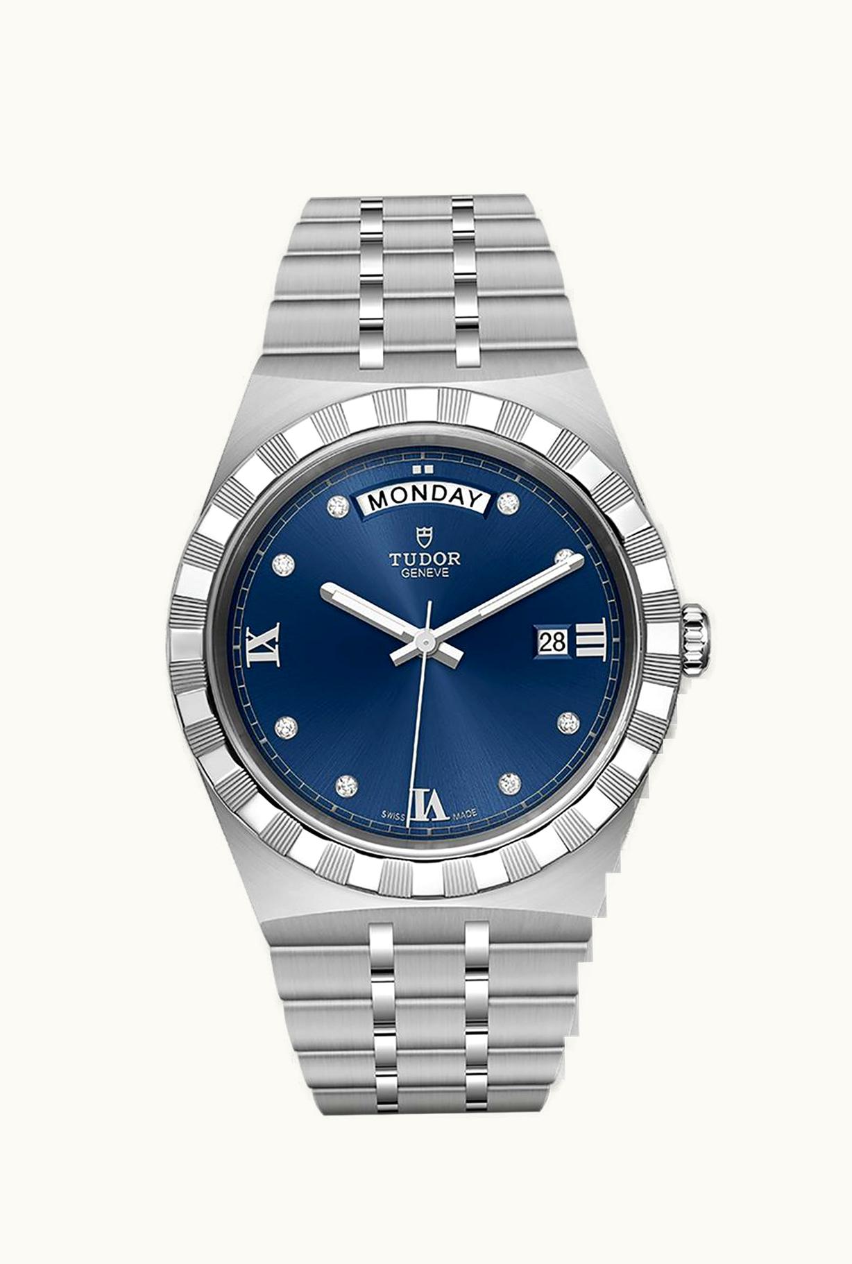Tudor Royal Day-Date 41 Stainless Steel / Blue - Diamond