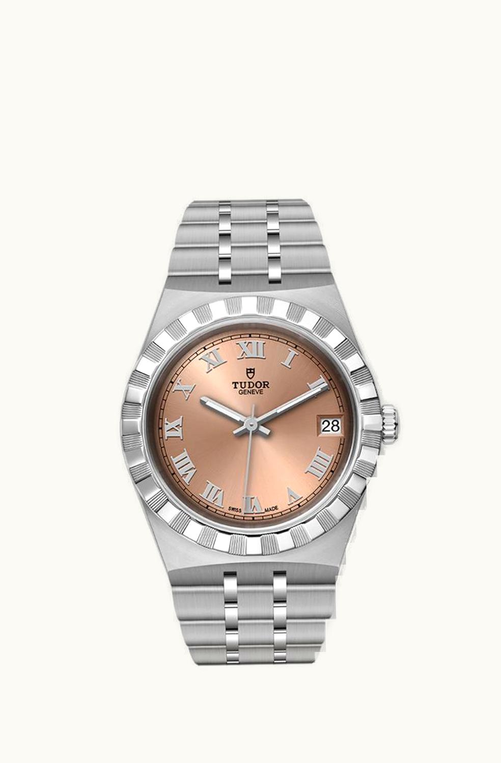 Tudor Royal Date 34 Stainless Steel / Salmon - Roman