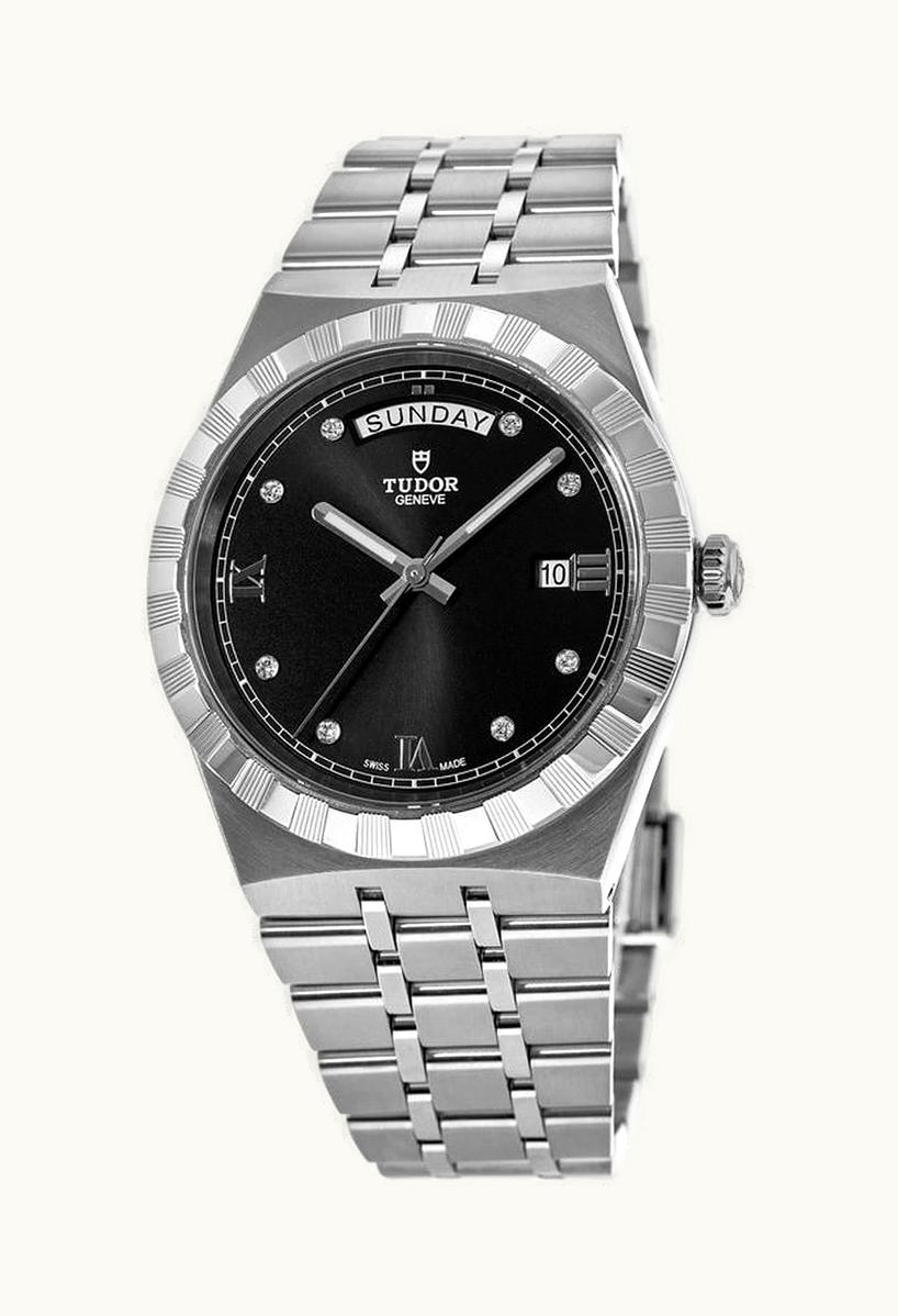 Tudor Royal Date 38 Stainless Steel / Black - Diamond