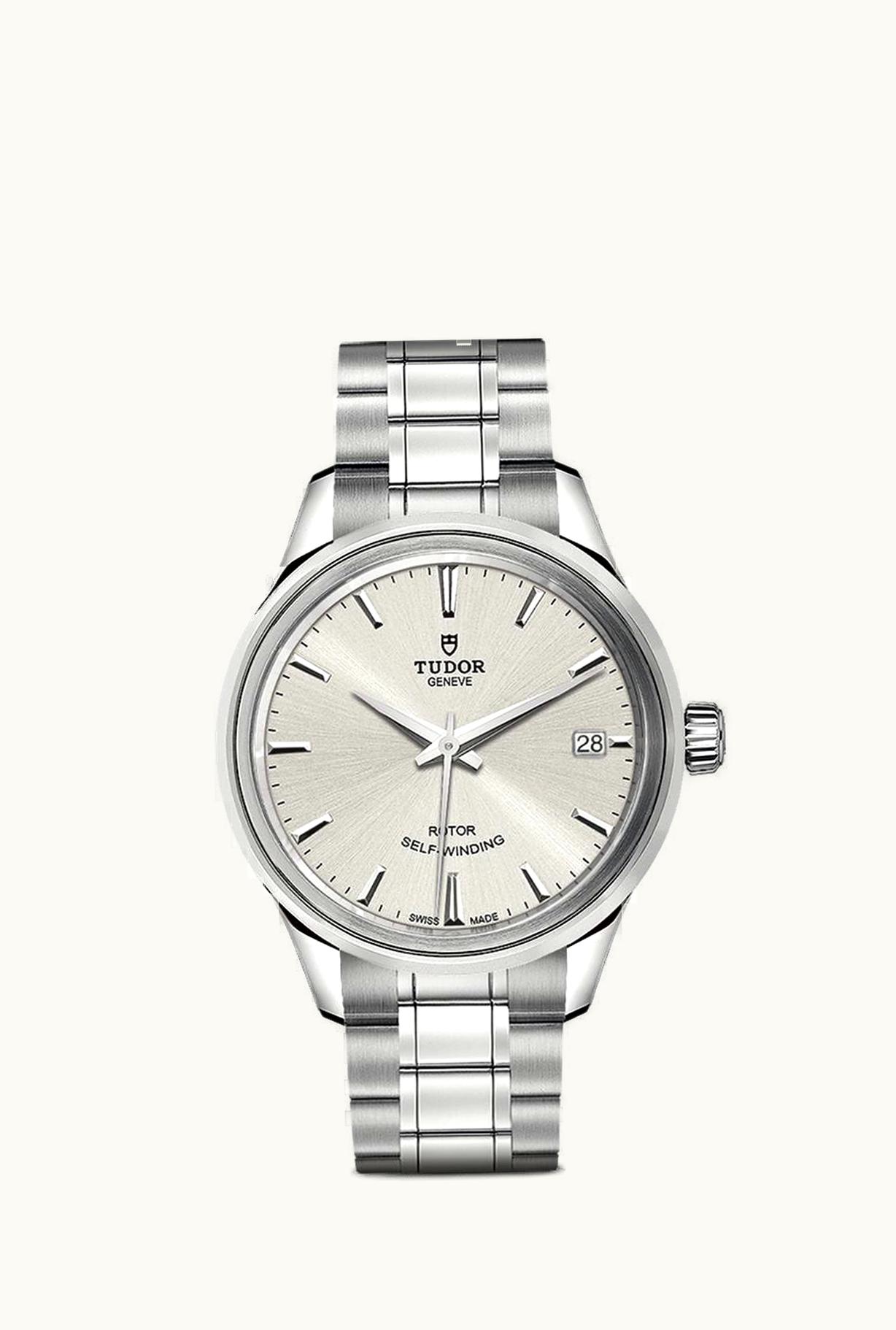 Tudor Style 34 Stainless Steel / Silver / Bracelet