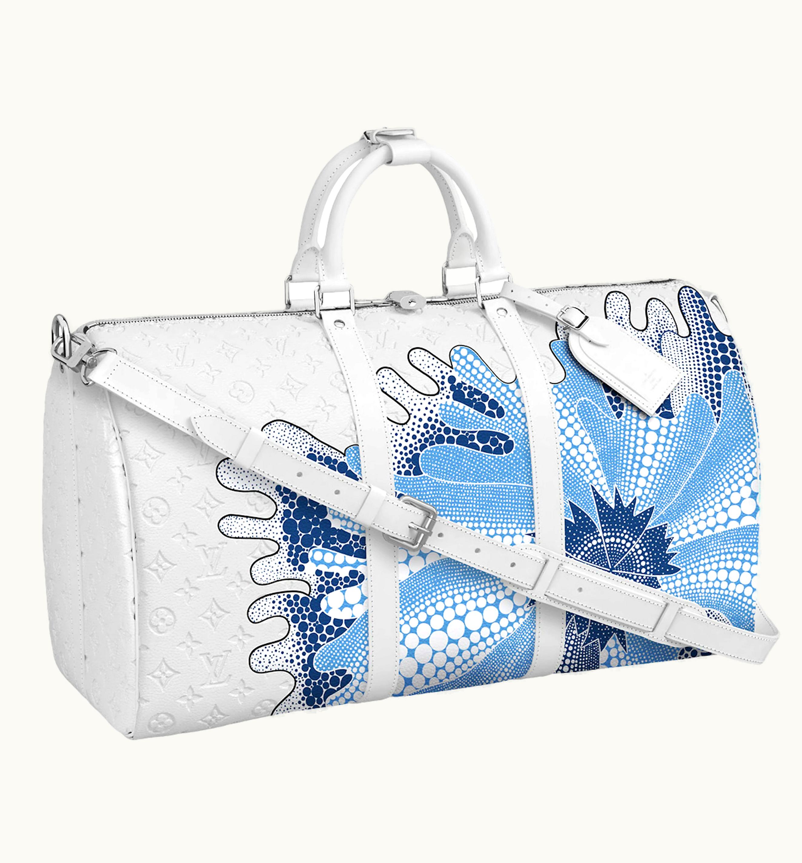 Louis Vuitton Louis Vuitton X Yayoi Kusama Keepall 50 White
