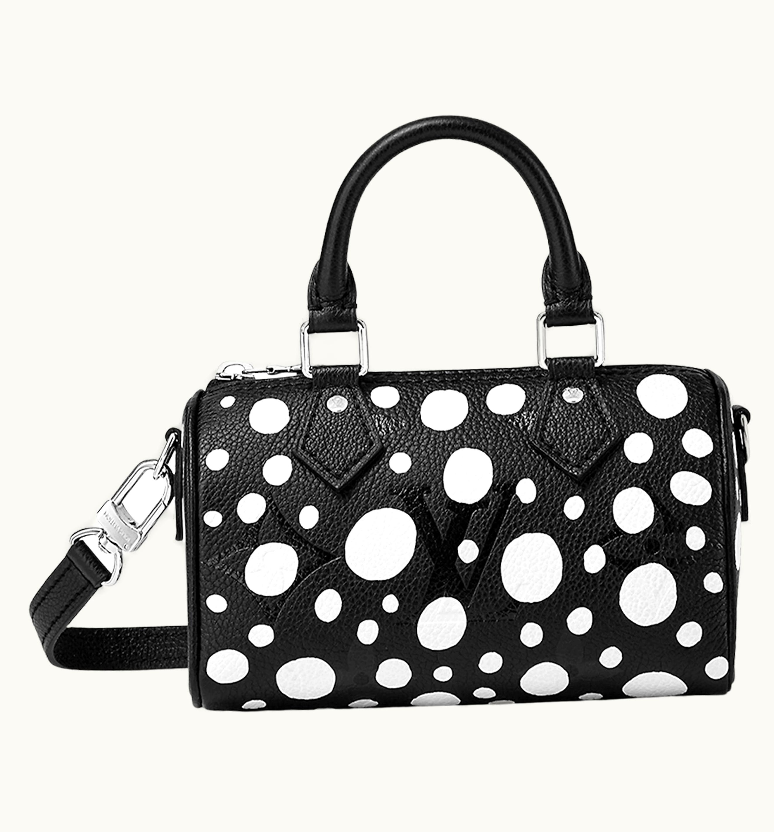 Louis Vuitton Louis Vuitton X Yayoi Kusama Nano Speedy Black/White