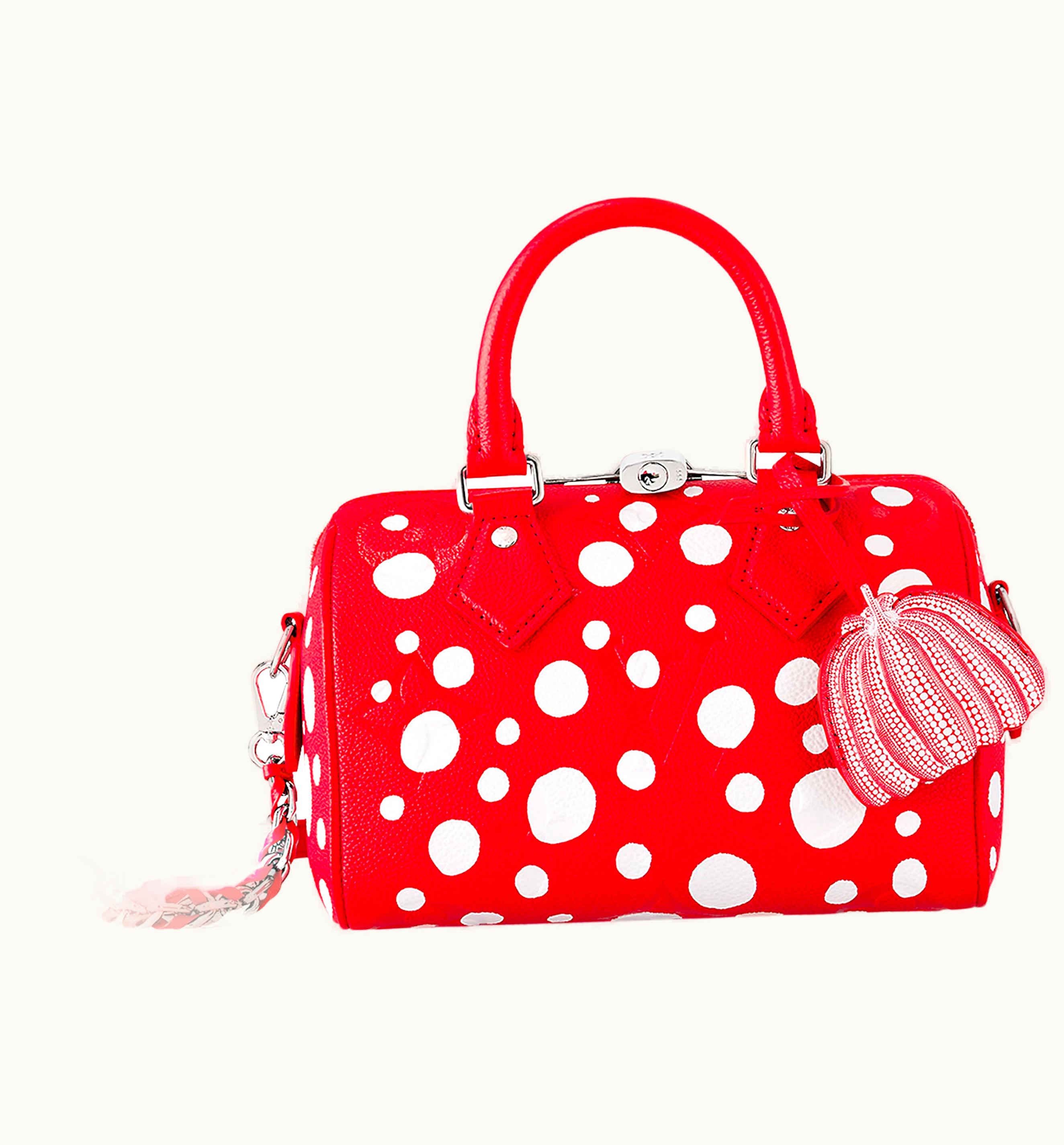 Louis Vuitton Louis Vuitton X Yayoi Kusama Speedy Bandouliere 20 Red/White