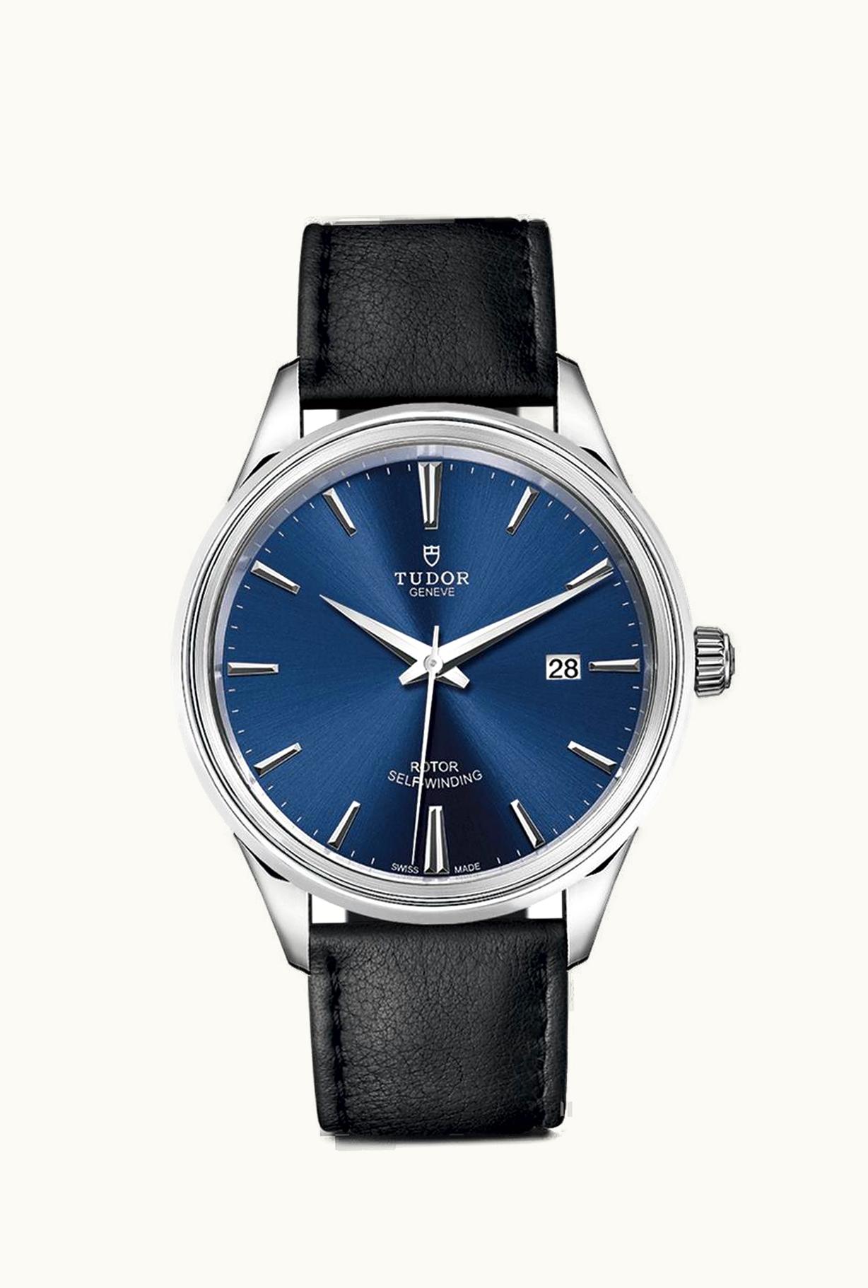 Tudor Style 41 Stainless Steel / Blue / Strap