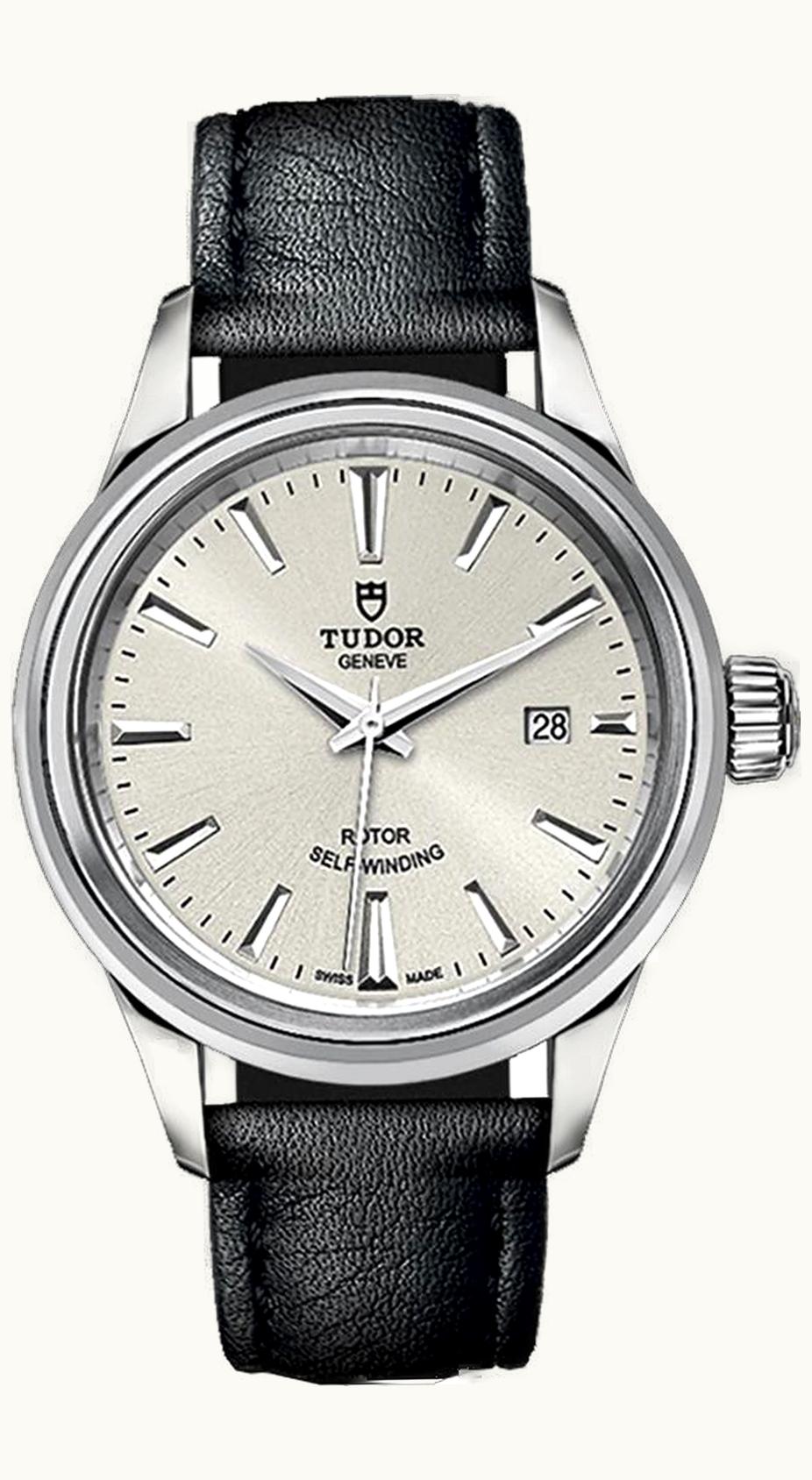 Tudor Style 28 Stainless Steel / Silver / Strap
