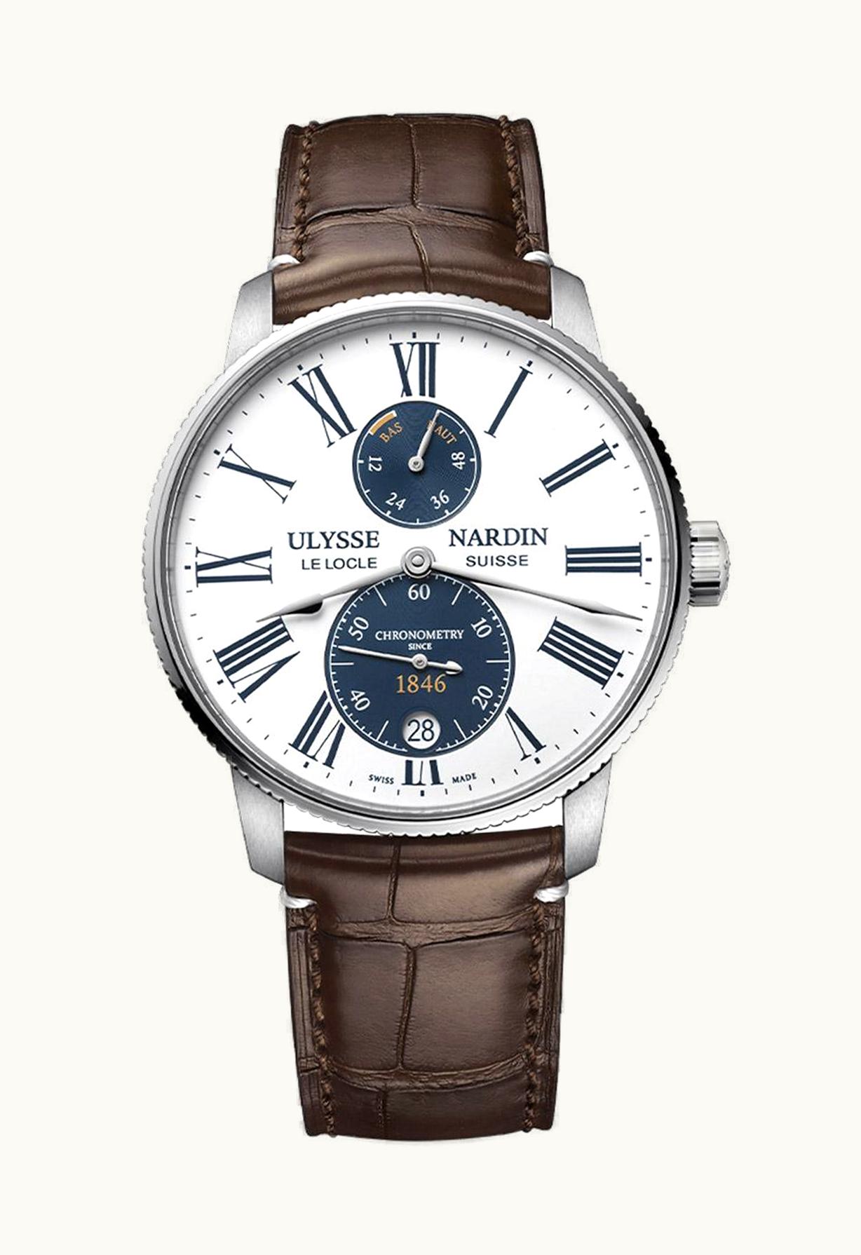 Ulysse Nardin Marine Torpilleur Stainless Steel / Panda / Alligator