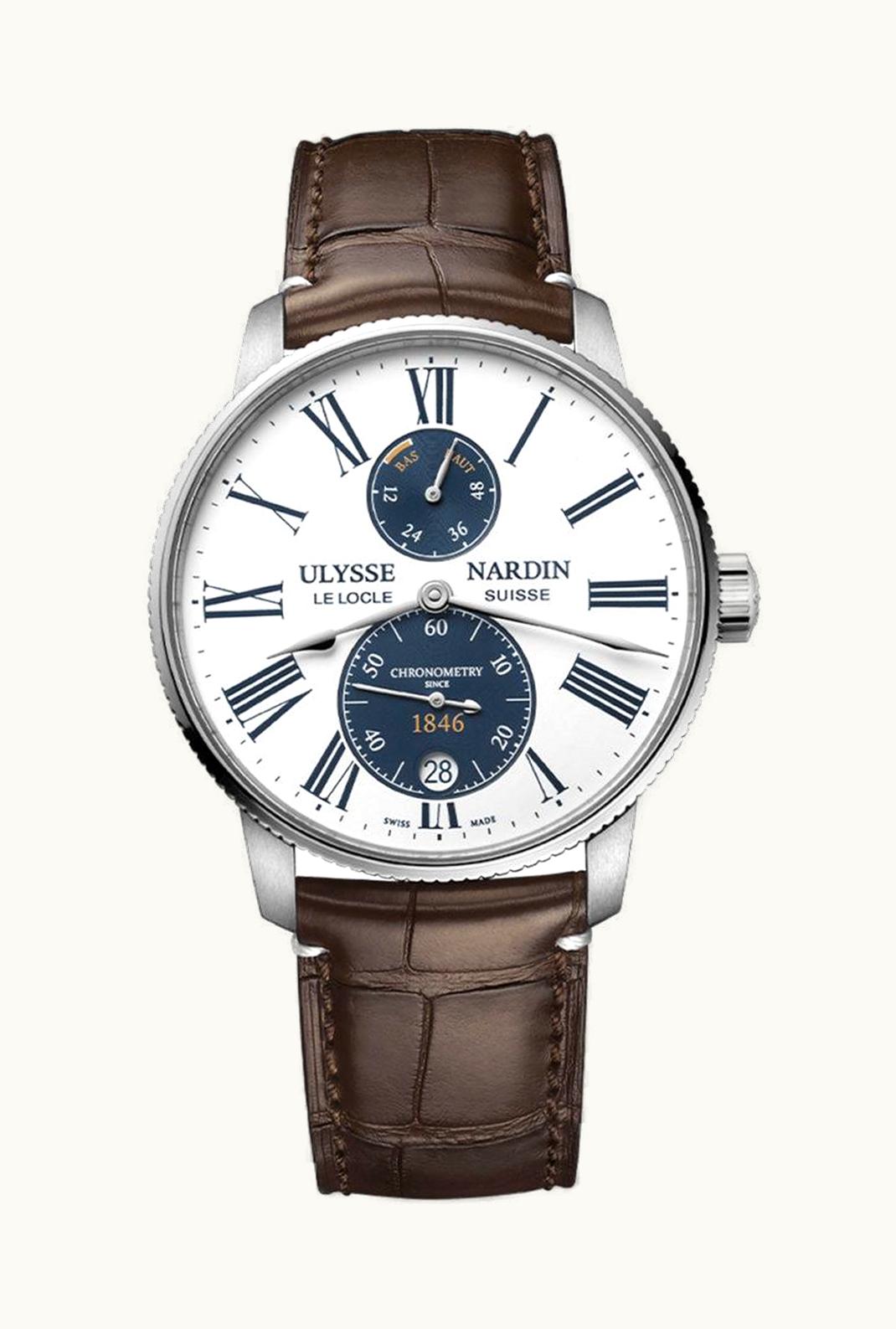 Ulysse Nardin Marine Torpilleur Stainless Steel / Panda / Alligator