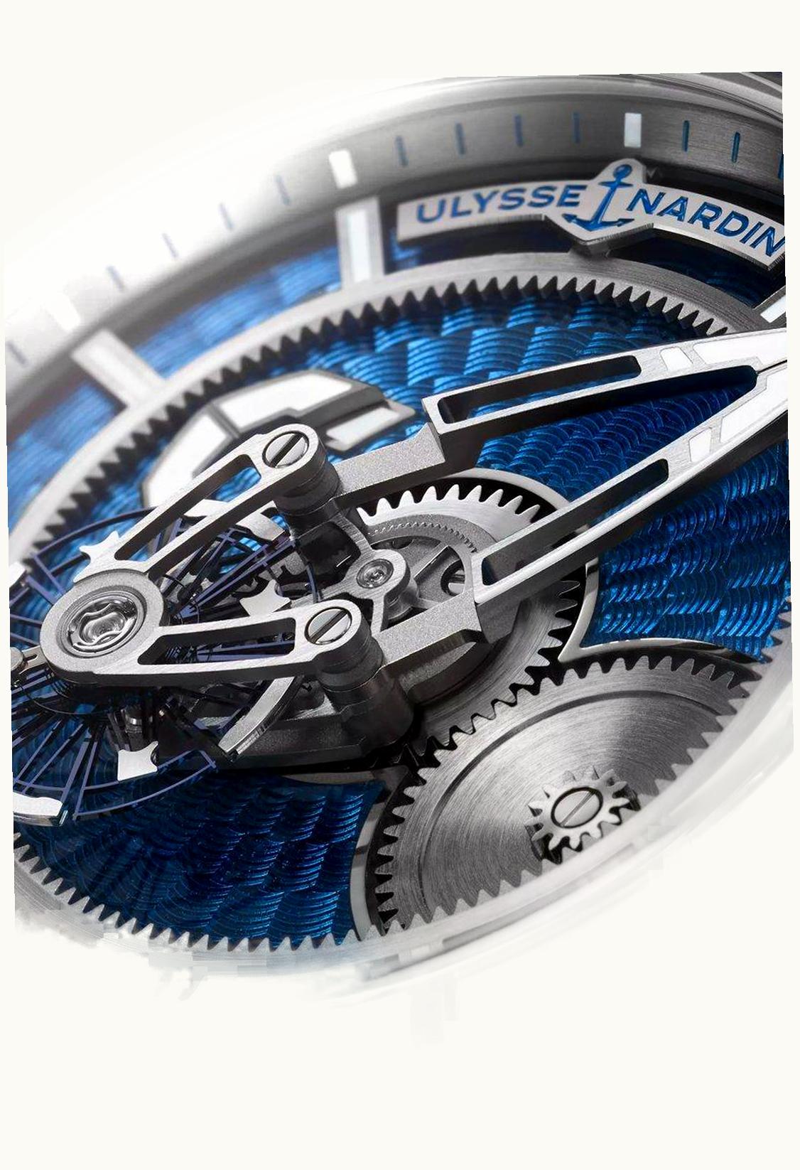 Ulysse Nardin Marine Torpilleur Stainless Steel / Blue / Fabric