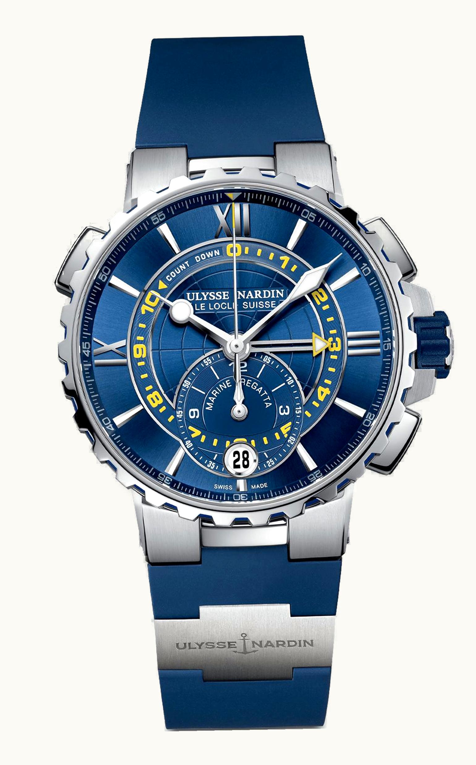 Ulysse Nardin Marine Regatta Stainless Steel / Blue / Rubber