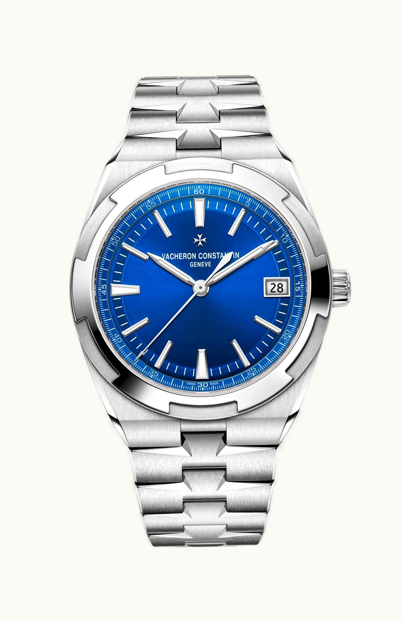Vacheron Constantin Overseas Date Stainless Steel / Blue