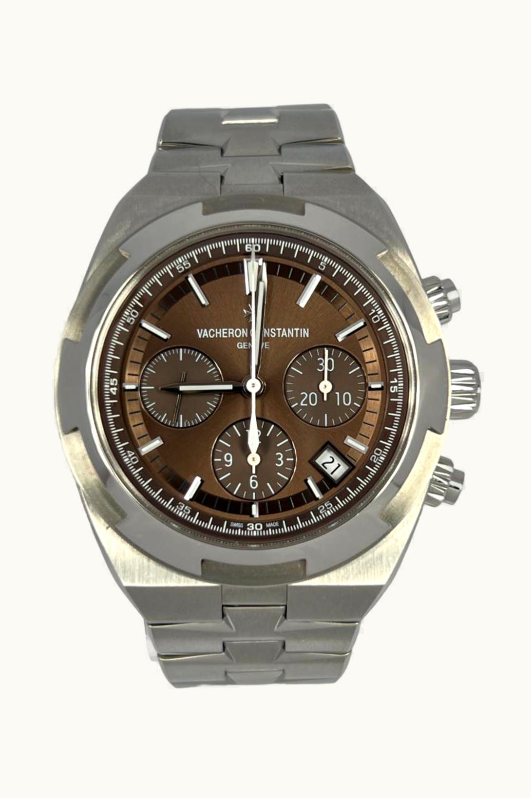 Vacheron Constantin Overseas Chronograph Stainless Steel / Brown