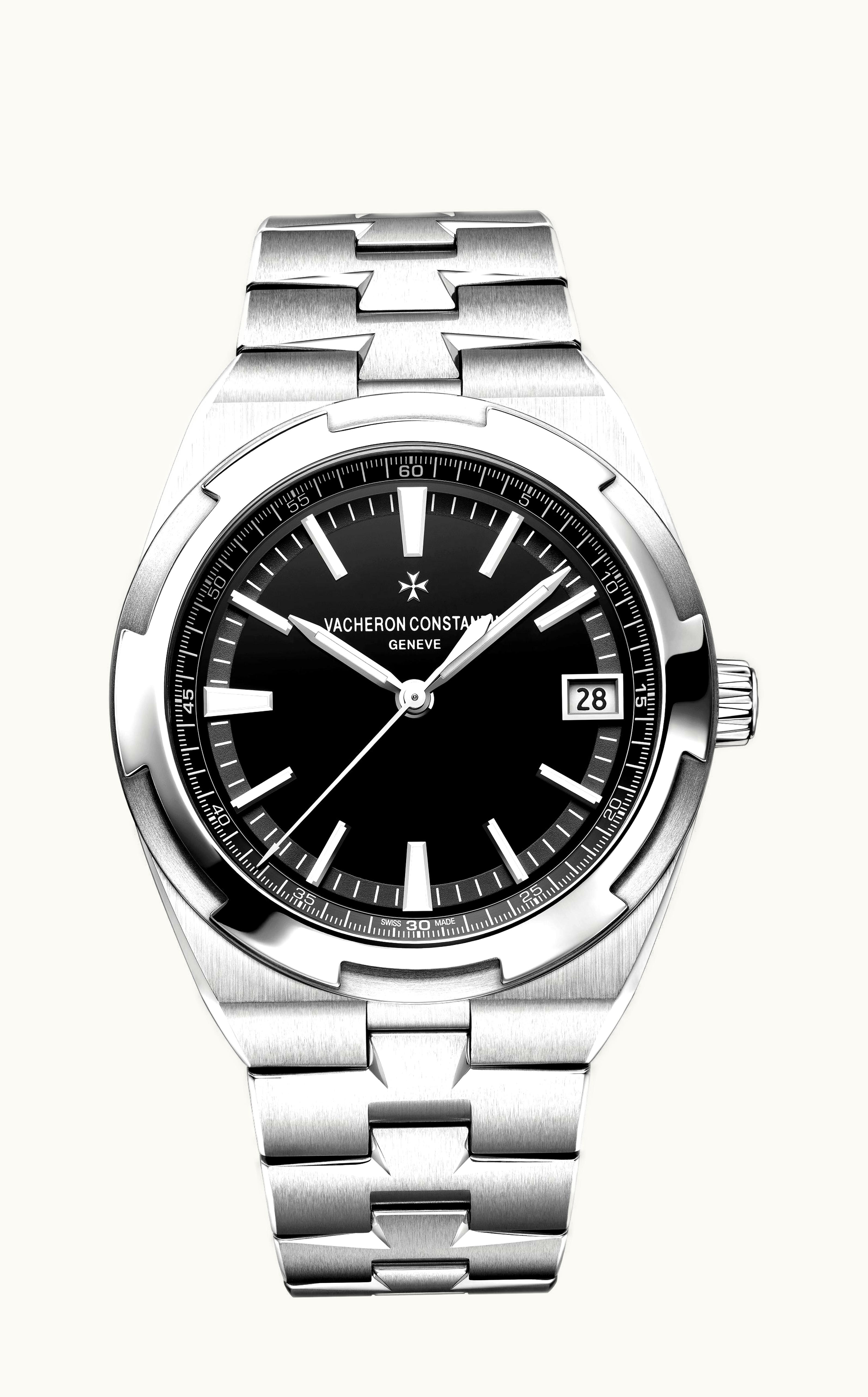 Vacheron Constantin Overseas Date Stainless Steel / Black
