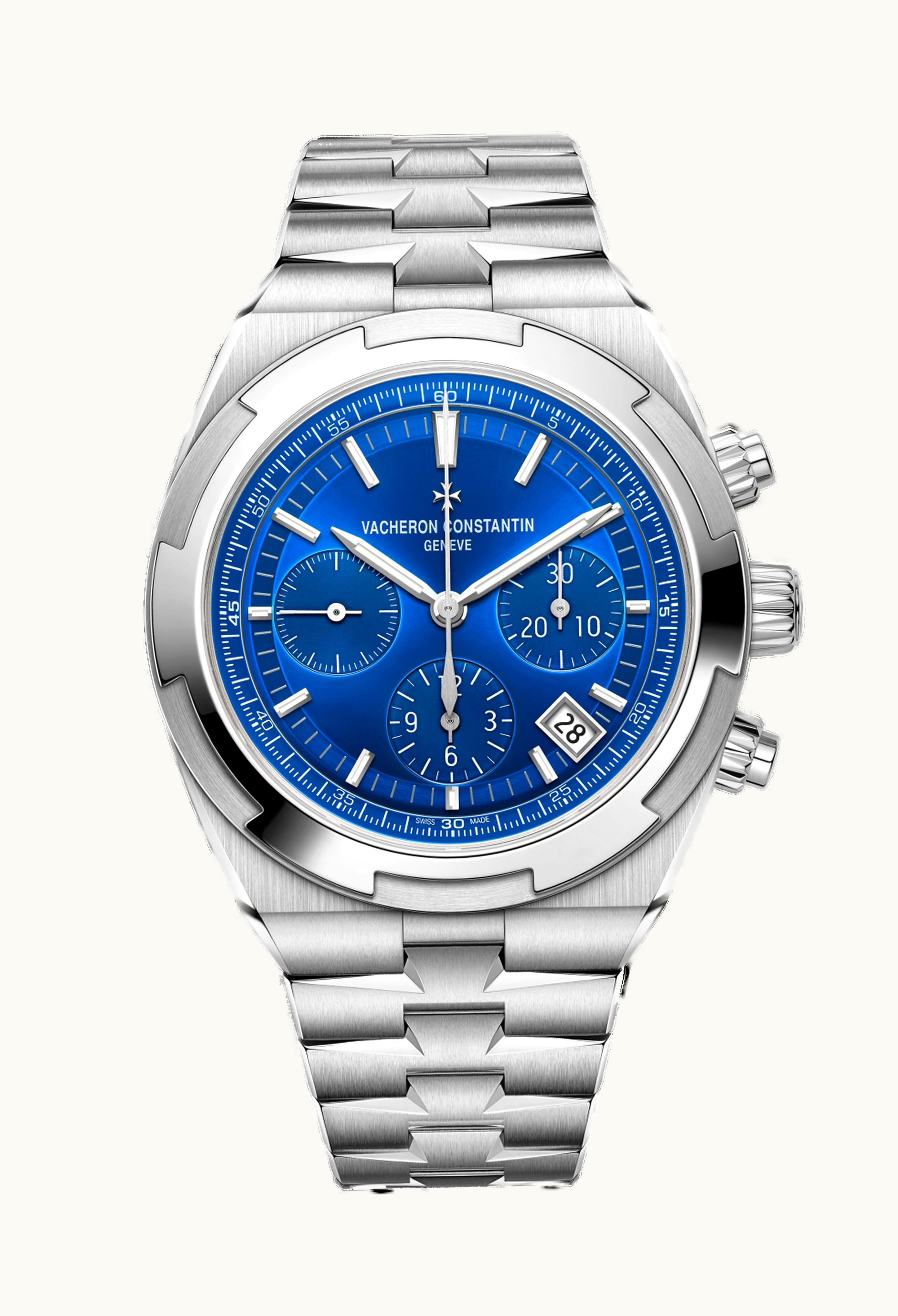 Vacheron Constantin Overseas Chronograph Stainless Steel / Blue