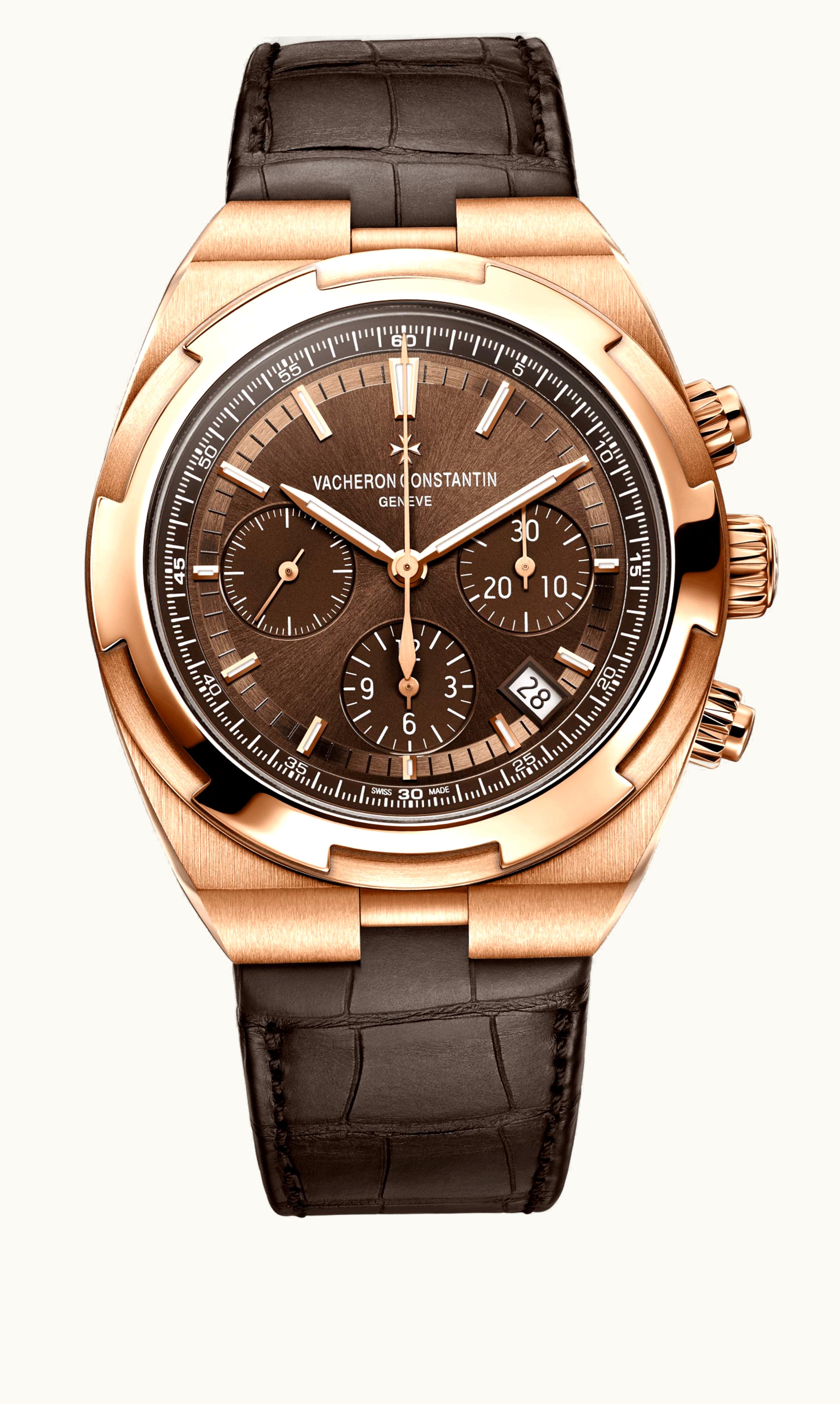 Vacheron Constantin Overseas Chronograph Pink Gold / Brown / Bracelet