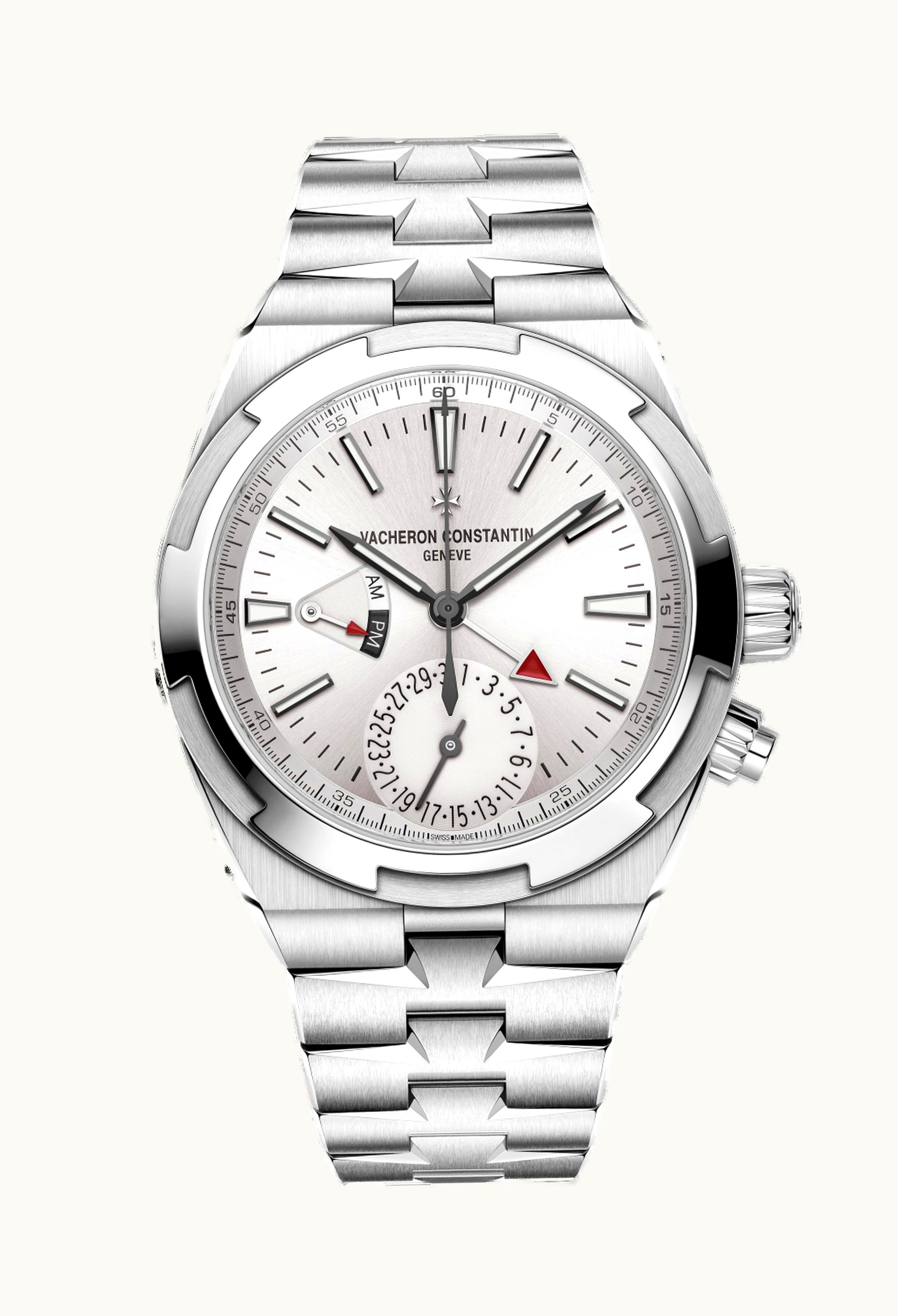 Vacheron Constantin Overseas Dual Time Stainless Steel / Silver