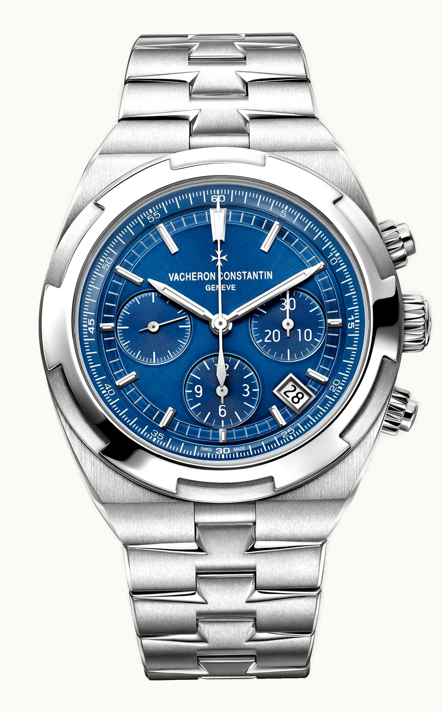 Vacheron Constantin Overseas Chronograph Stainless Steel / Blue