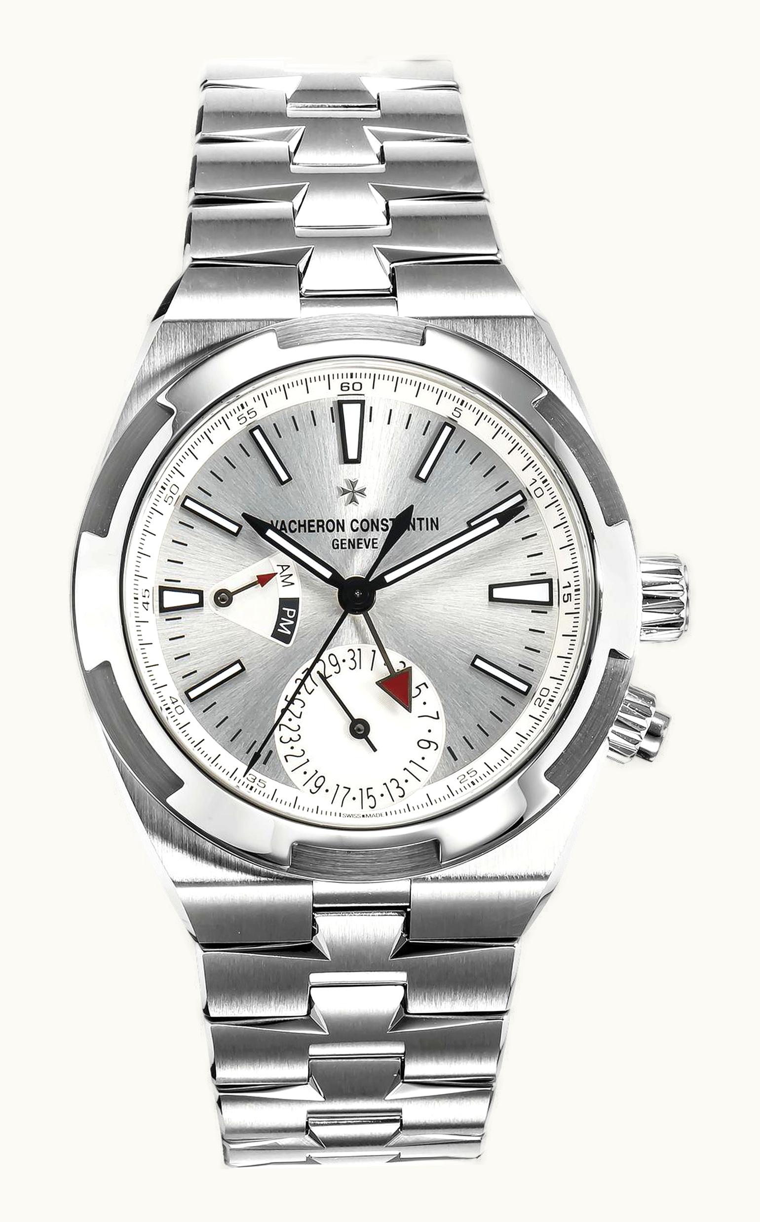 Vacheron Constantin Overseas Dual Time Stainless Steel / Silver