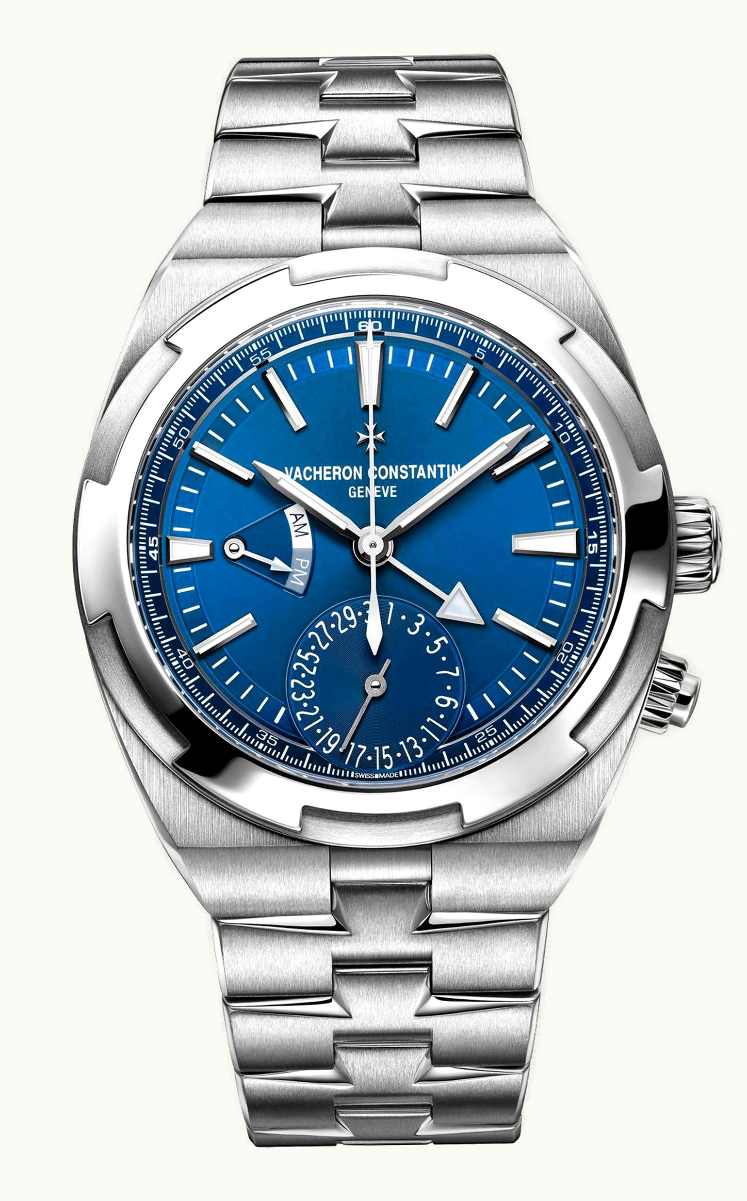 Vacheron Constantin Overseas Dual Time Stainless Steel / Blue