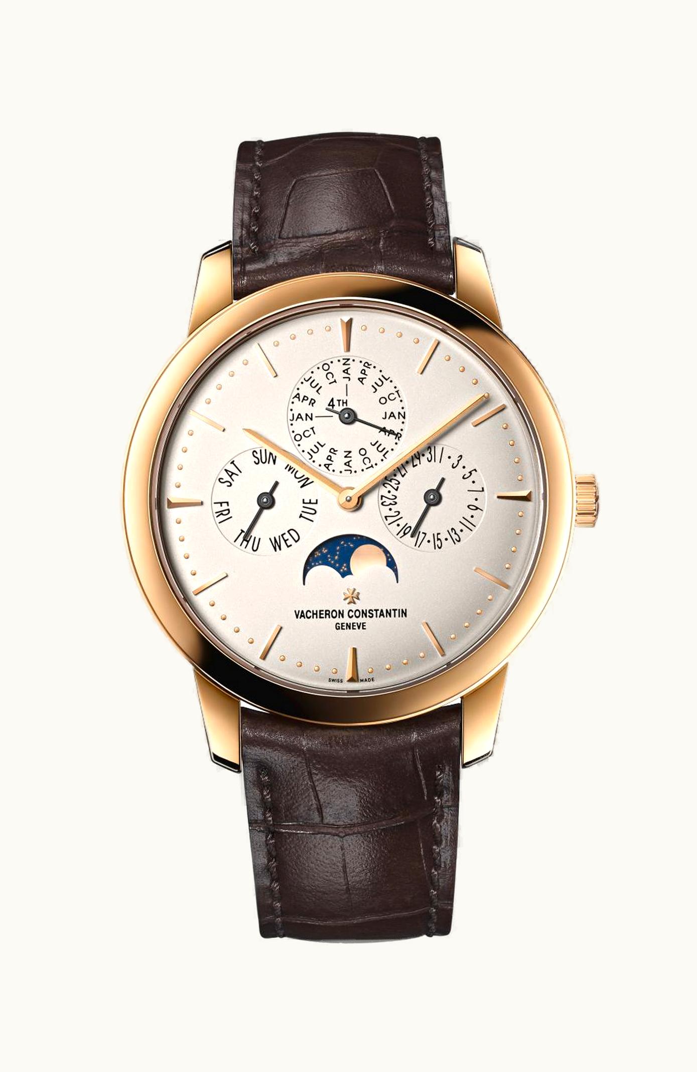 Vacheron Constantin Patrimony Perpetual Calendar Pink Gold / Silver