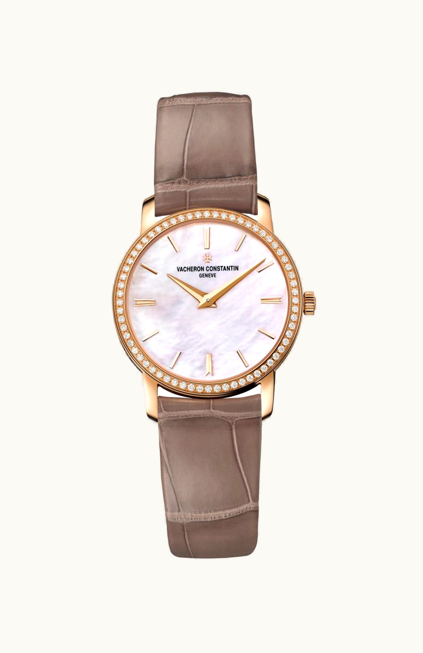 Vacheron Constantin Traditionnelle Quartz Pink Gold / Diamond / MOP