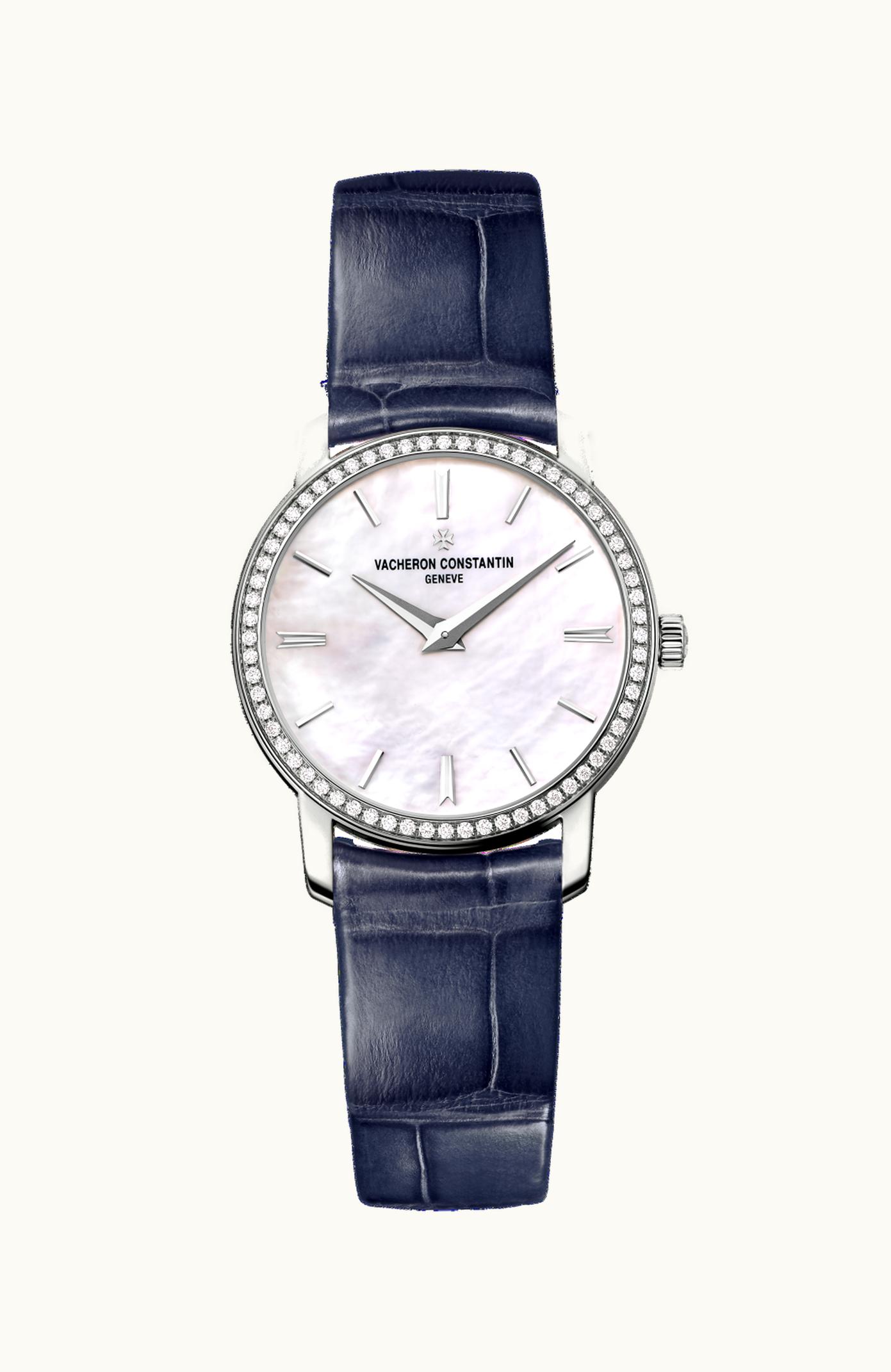 Vacheron Constantin Traditionnelle Quartz White Gold / Diamond / MOP