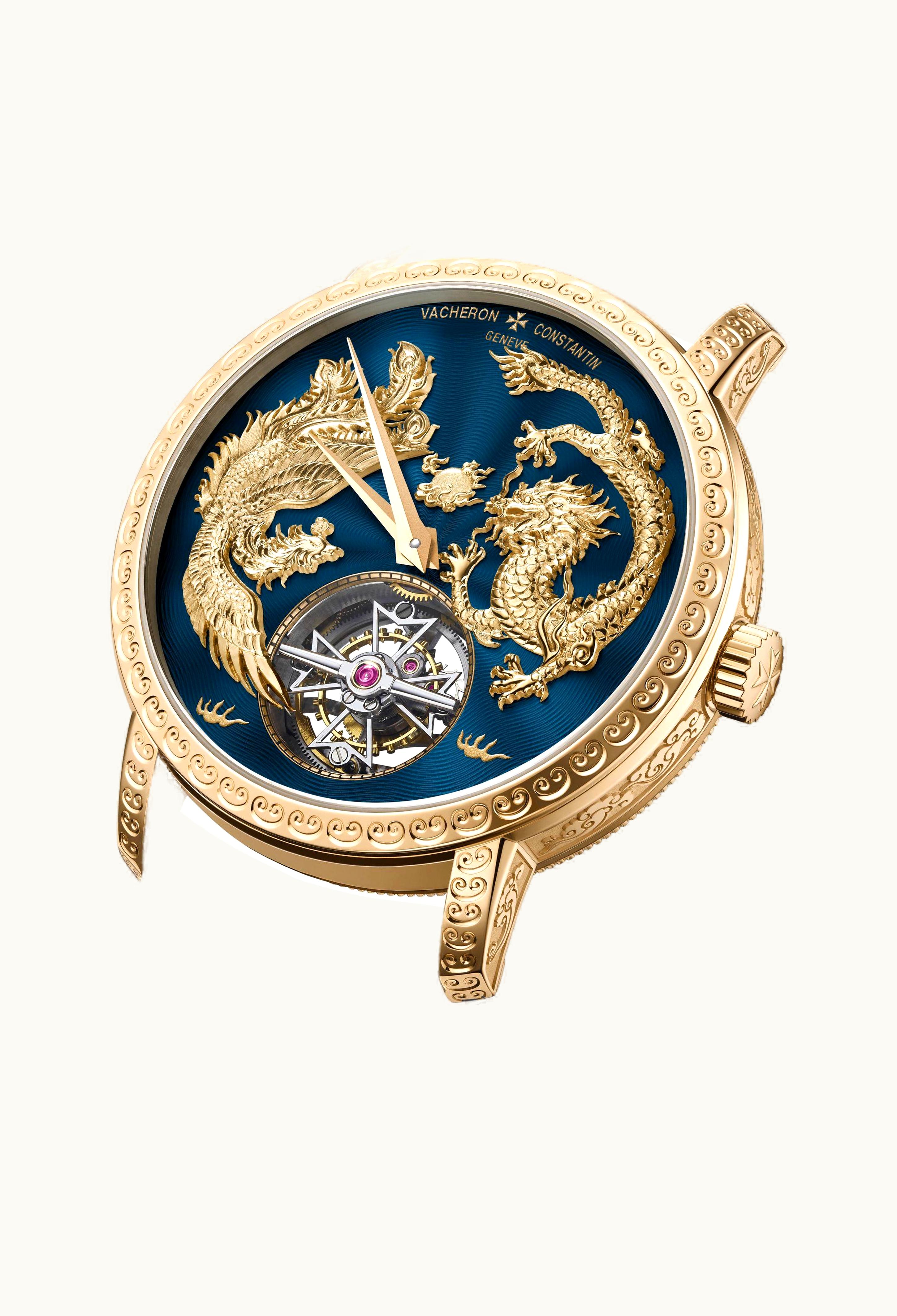 Vacheron Constantin Traditionnelle Tourbillon Phoenix and the Dragon Pink Gold / Black