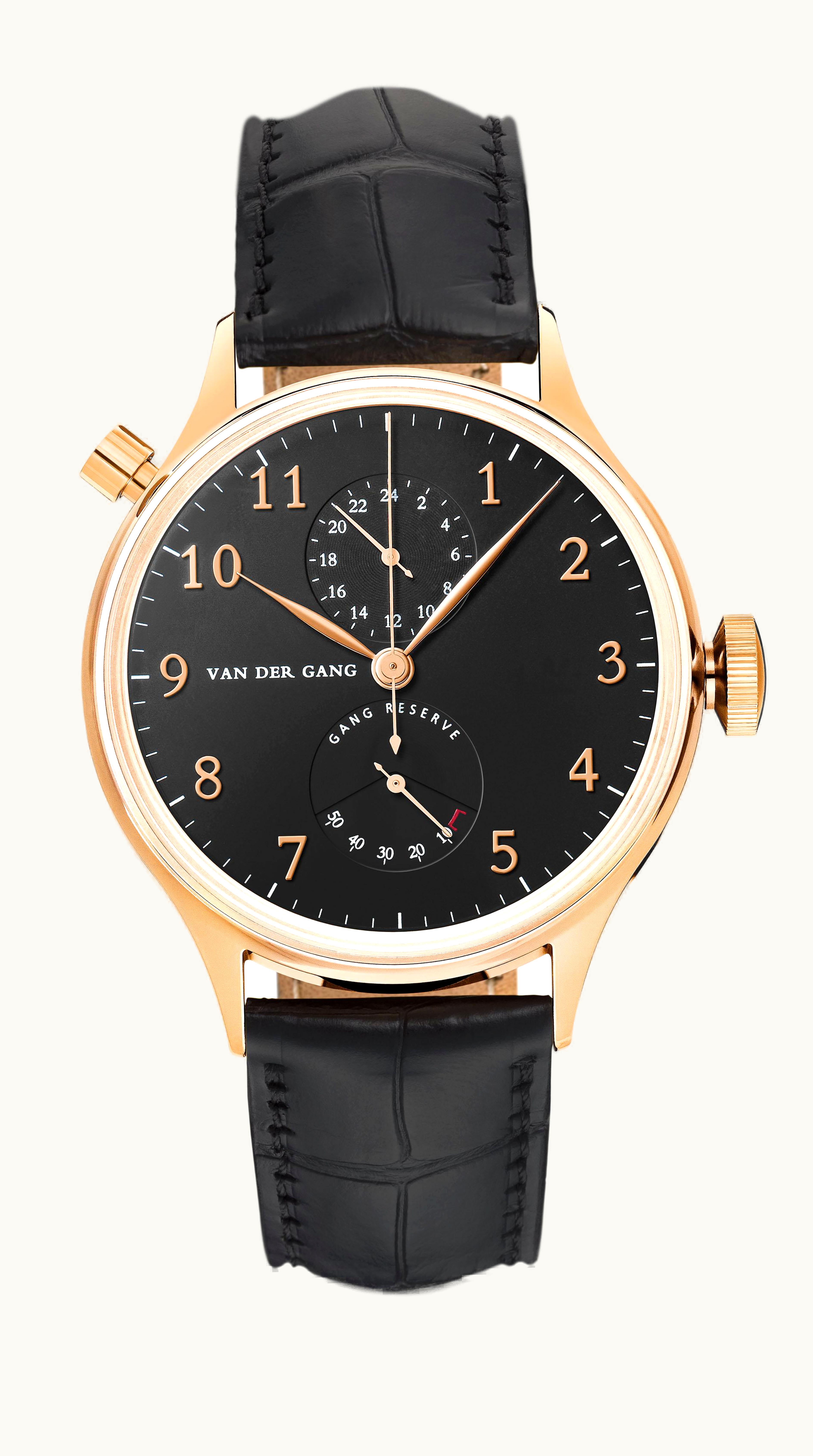Van der Gang Watches 20018 Rose Gold / Black