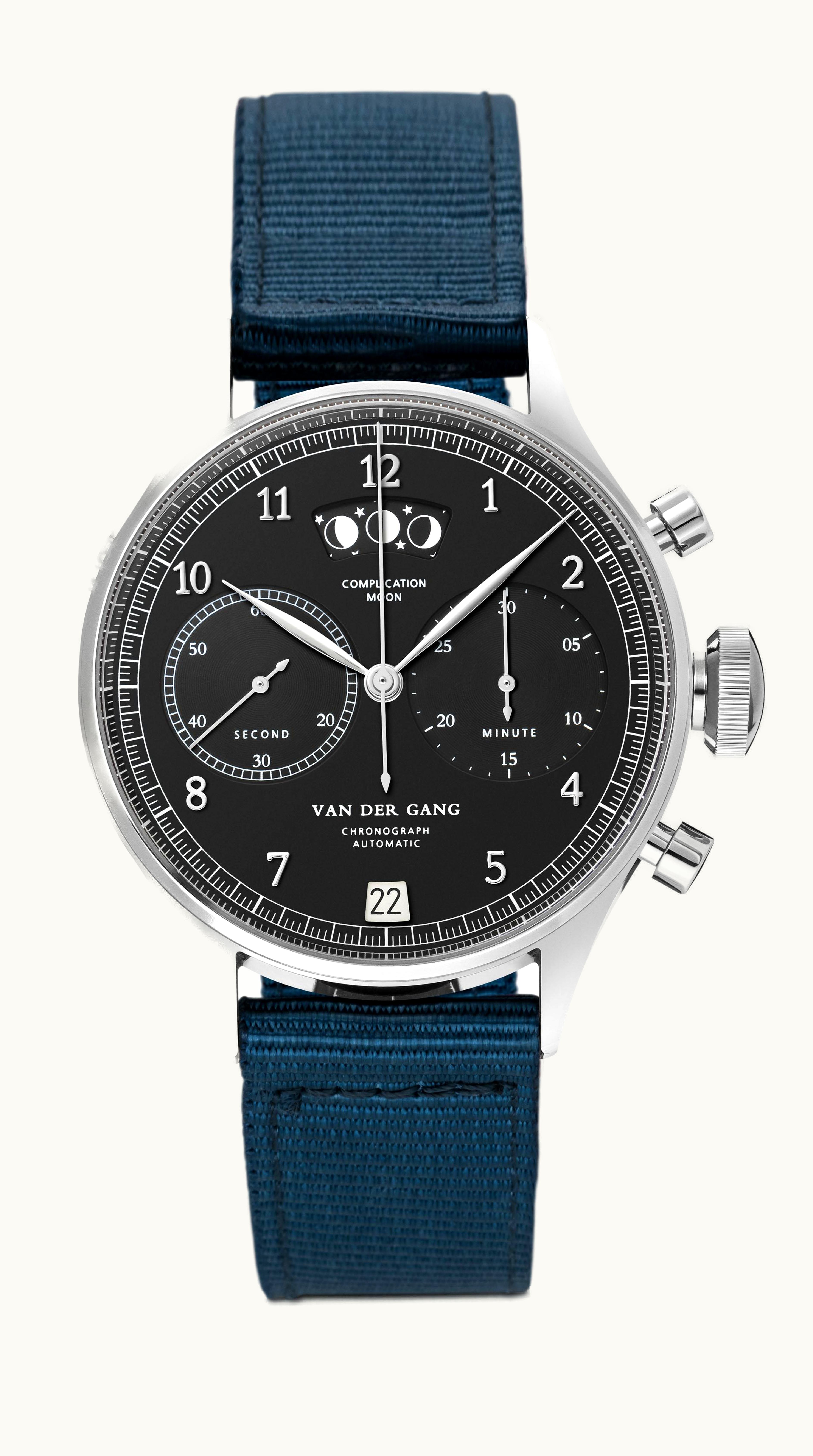 Van der Gang Watches 20022 Stainless Steel / Black