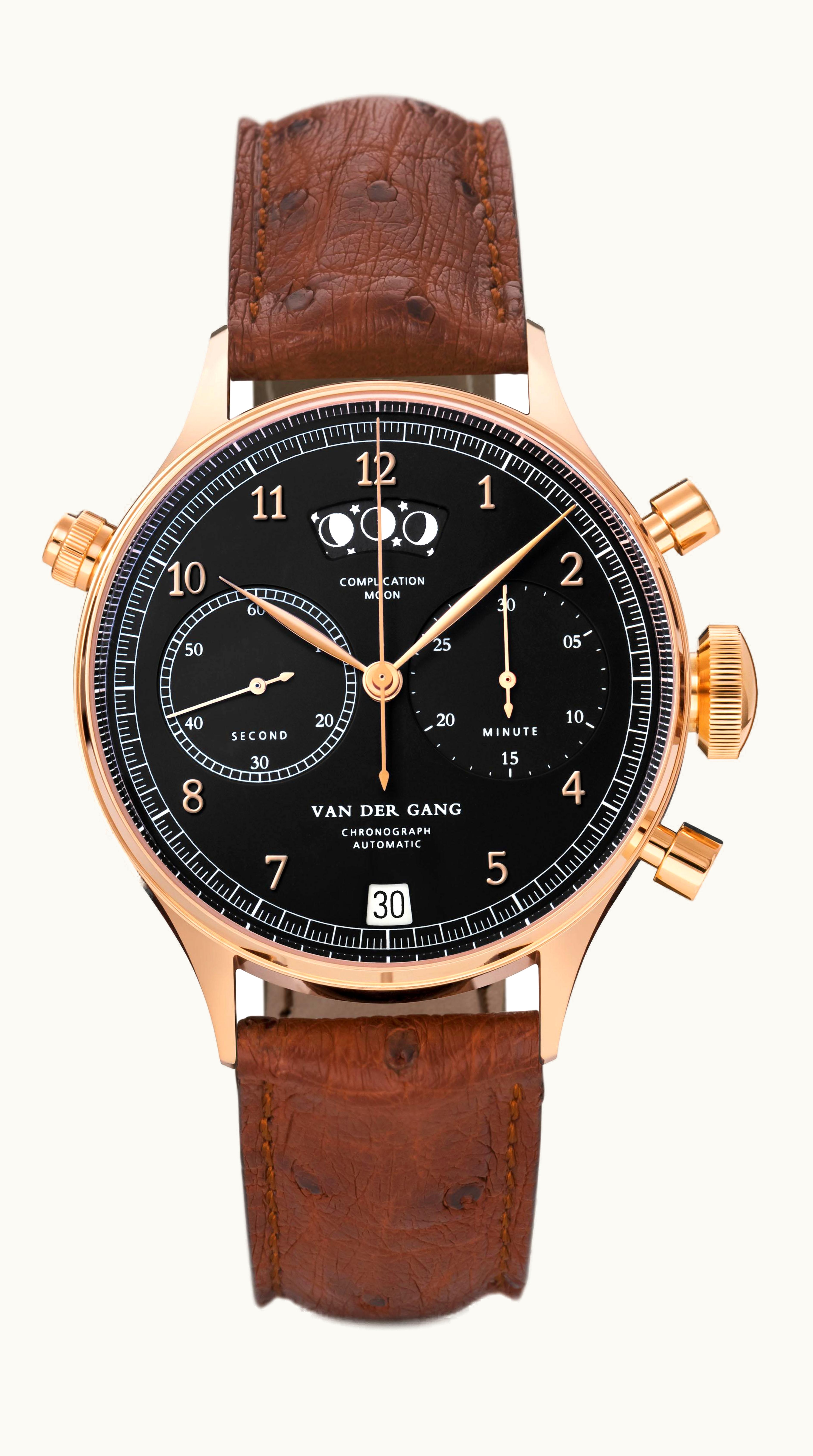 Van der Gang Watches 20026 Rose Gold / Black