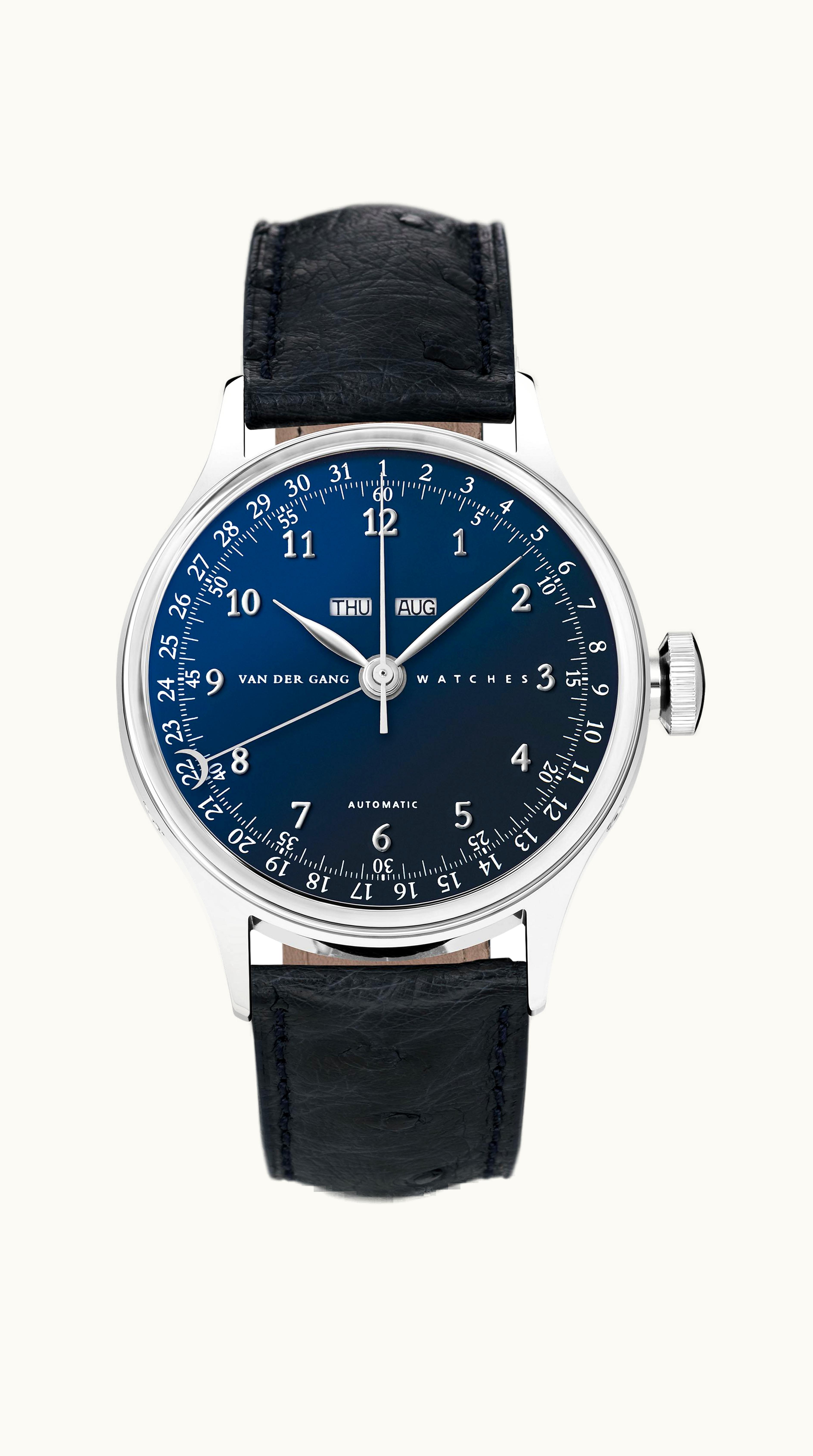 Van der Gang Watches 20008 Stainless Steel / Blue