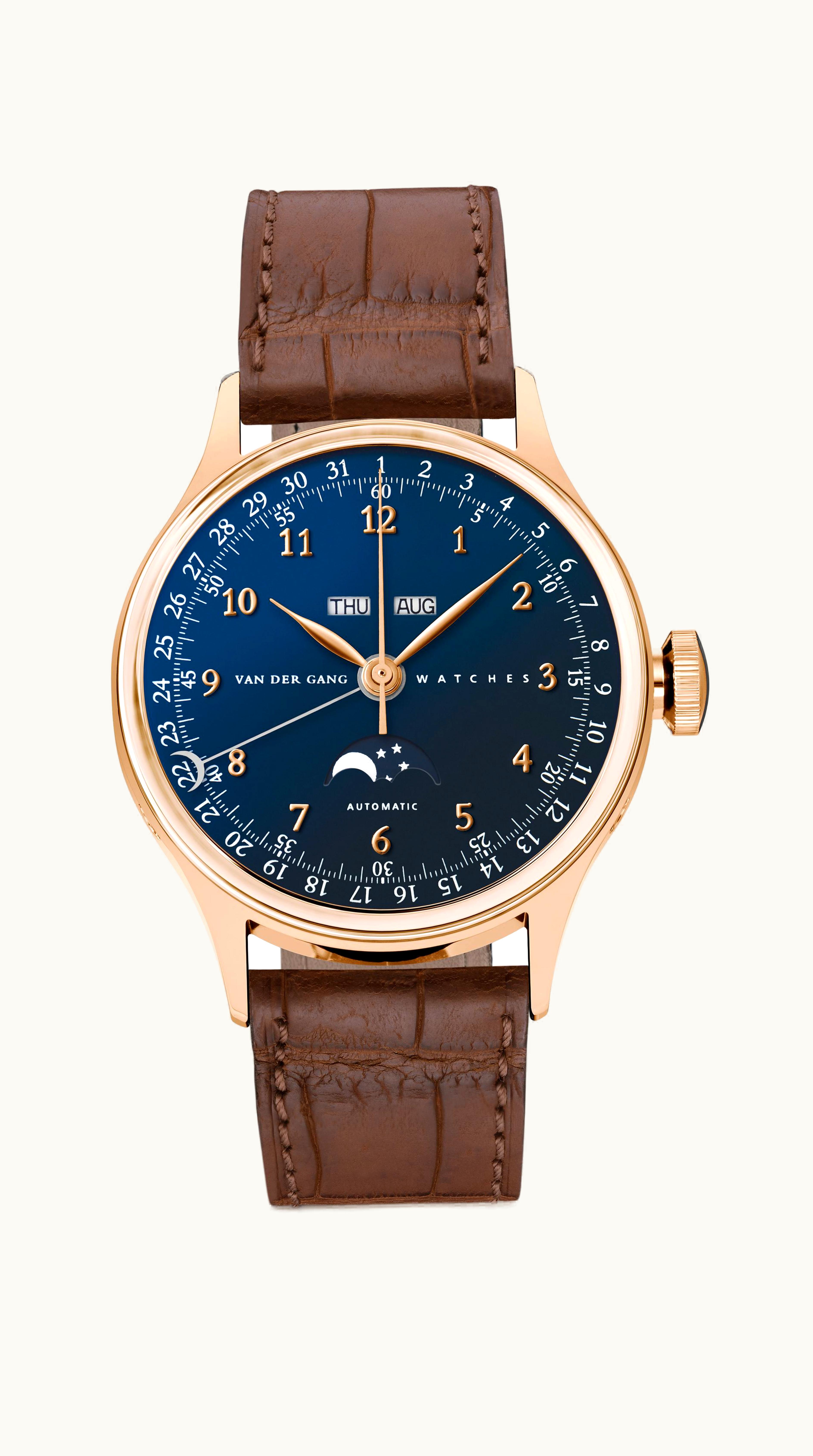 Van der Gang Watches 20031M Rose Gold / Blue
