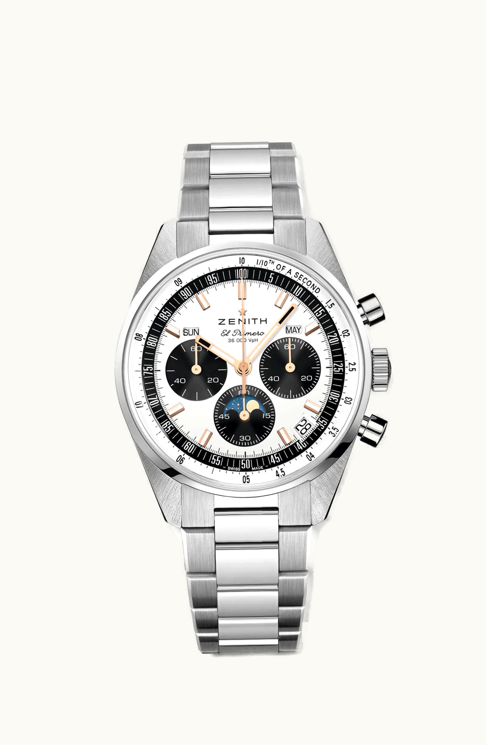Zenith Chronomaster Original Triple Calendar Stainless Steel / Silver / Bracelet