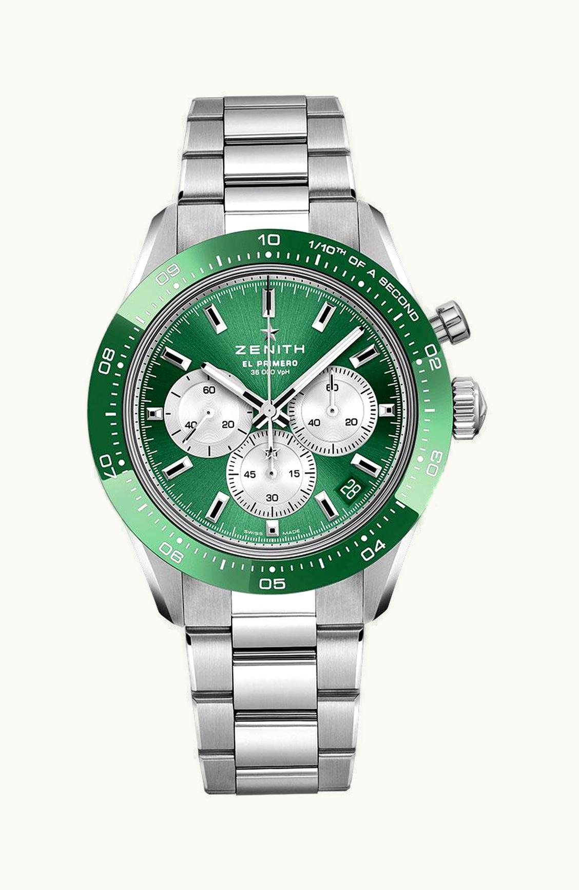 Zenith Chronomaster Sport Yoshida Stainless Steel / Green / Bracelet