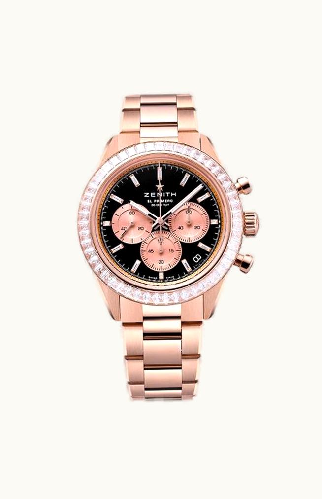 Zenith Chronomaster Sport Yoshida Rose Gold - Baguette / Black