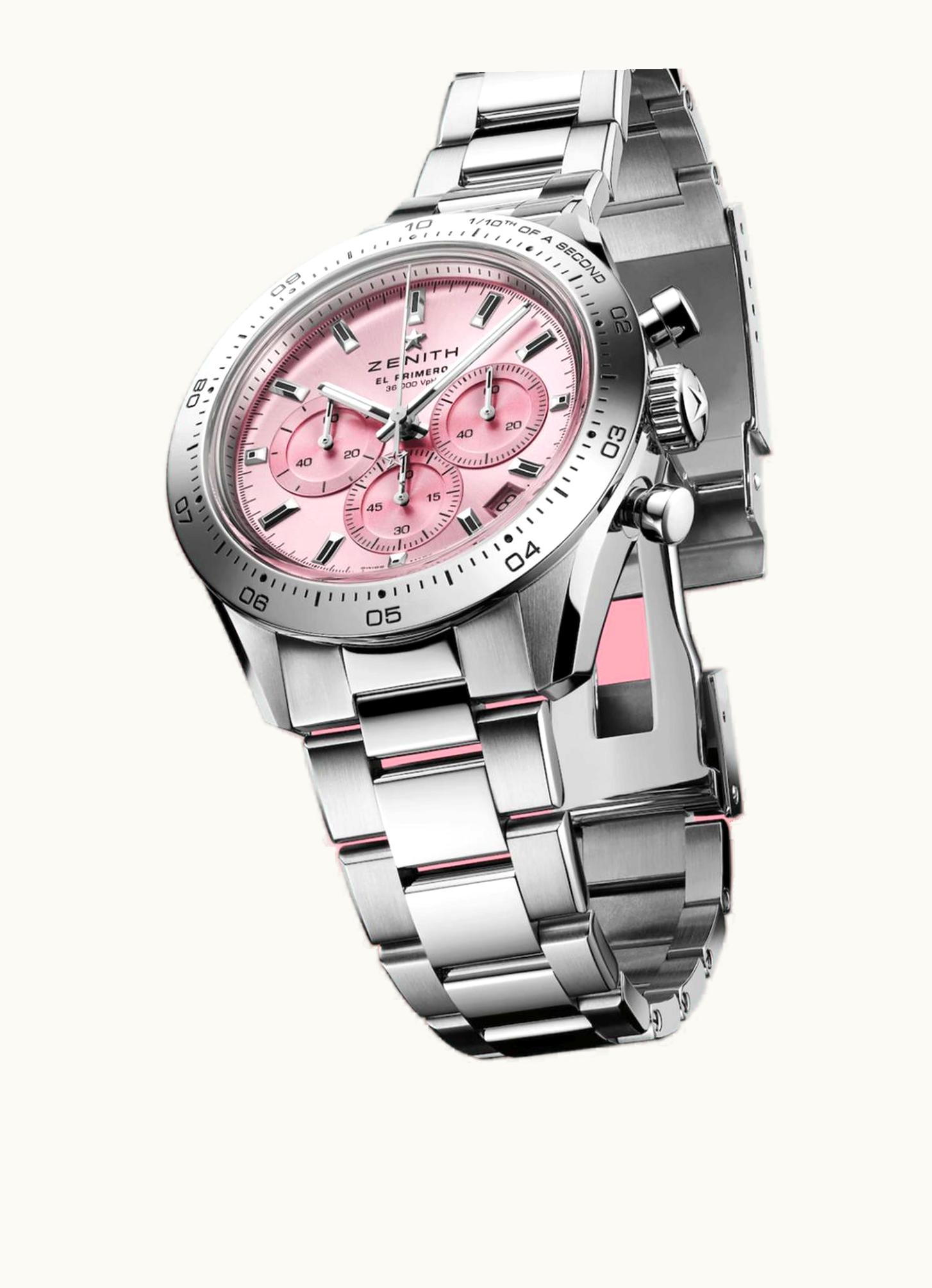 Zenith Chronomaster Sport Stainless Steel / Pink / Breast Cancer Awareness Month -  Susan G. Komen
