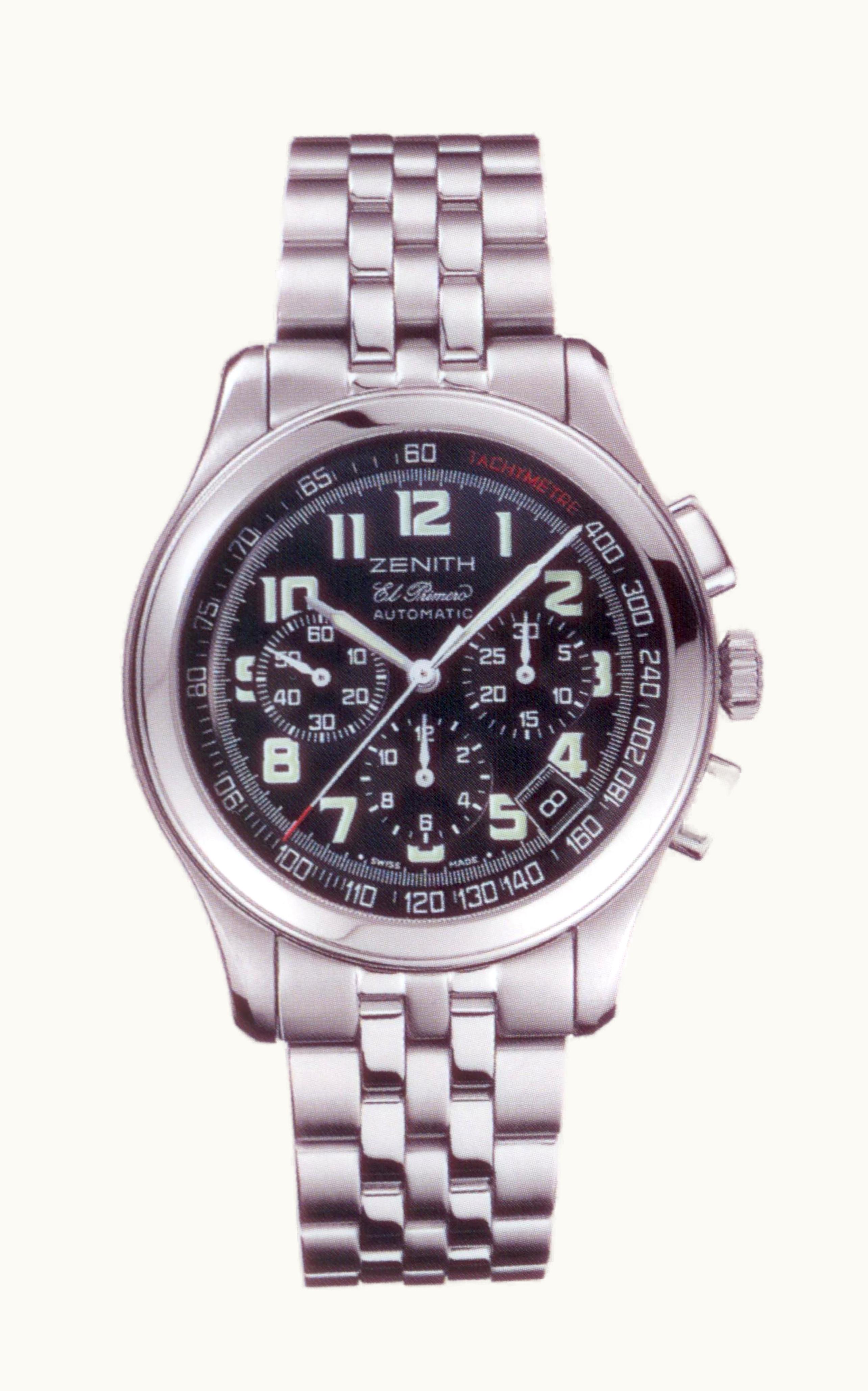 Zenith Class Sport El Primero Stainless Steel / Black / Bracelet