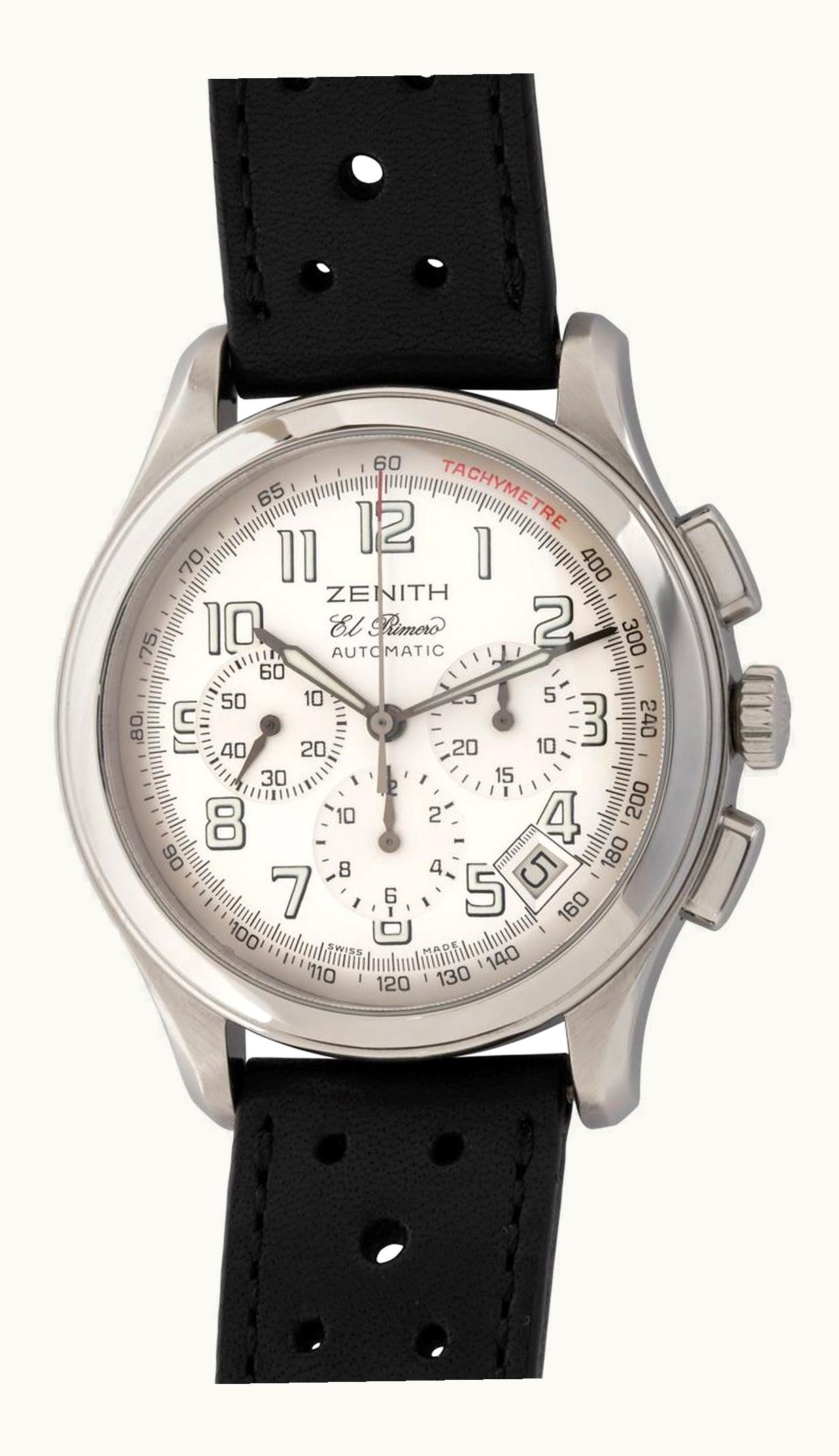 Zenith Class Sport El Primero Stainless Steel / Silver / Strap