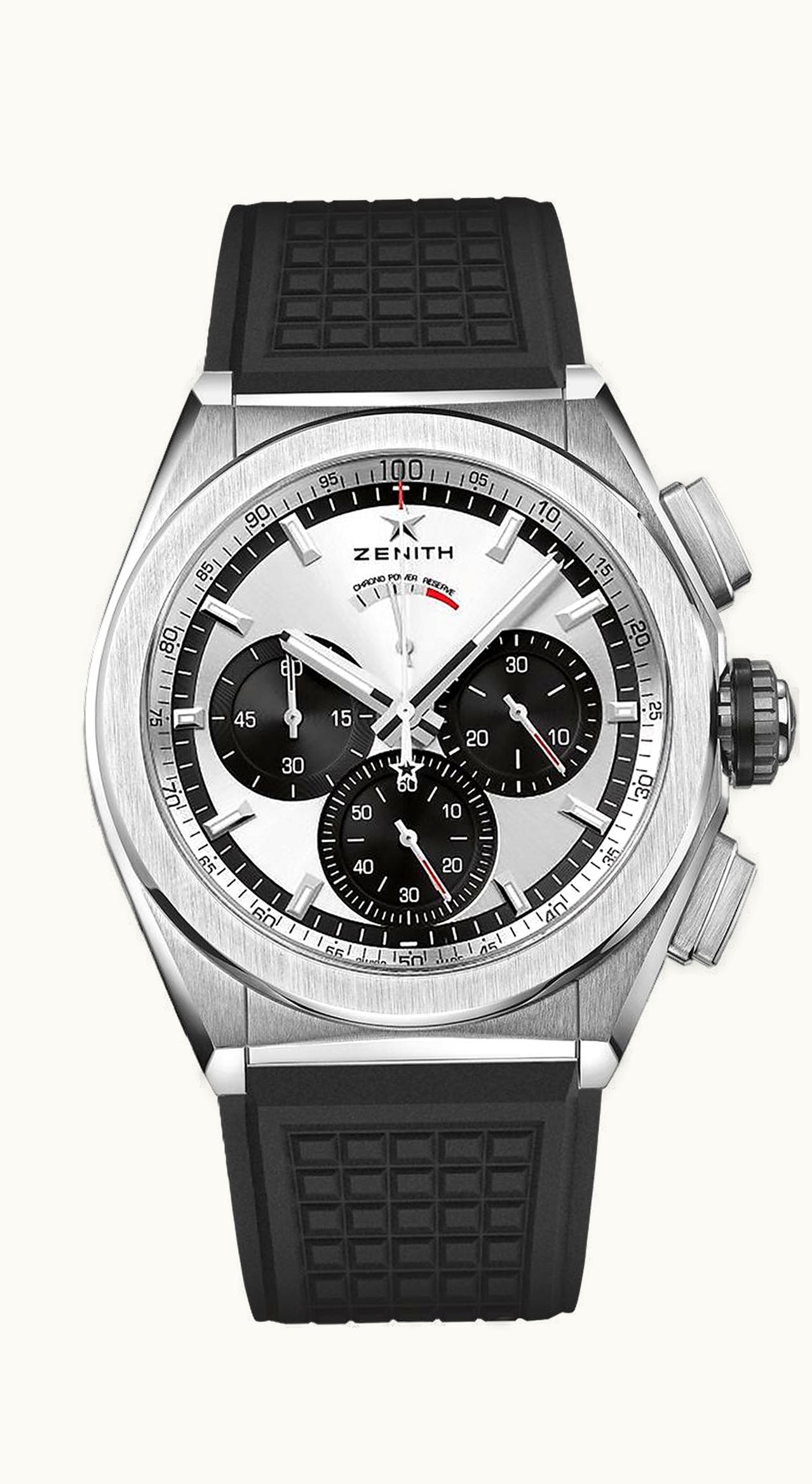 Zenith Defy El Primero 21 Titanium / Silver Panda / Rubber